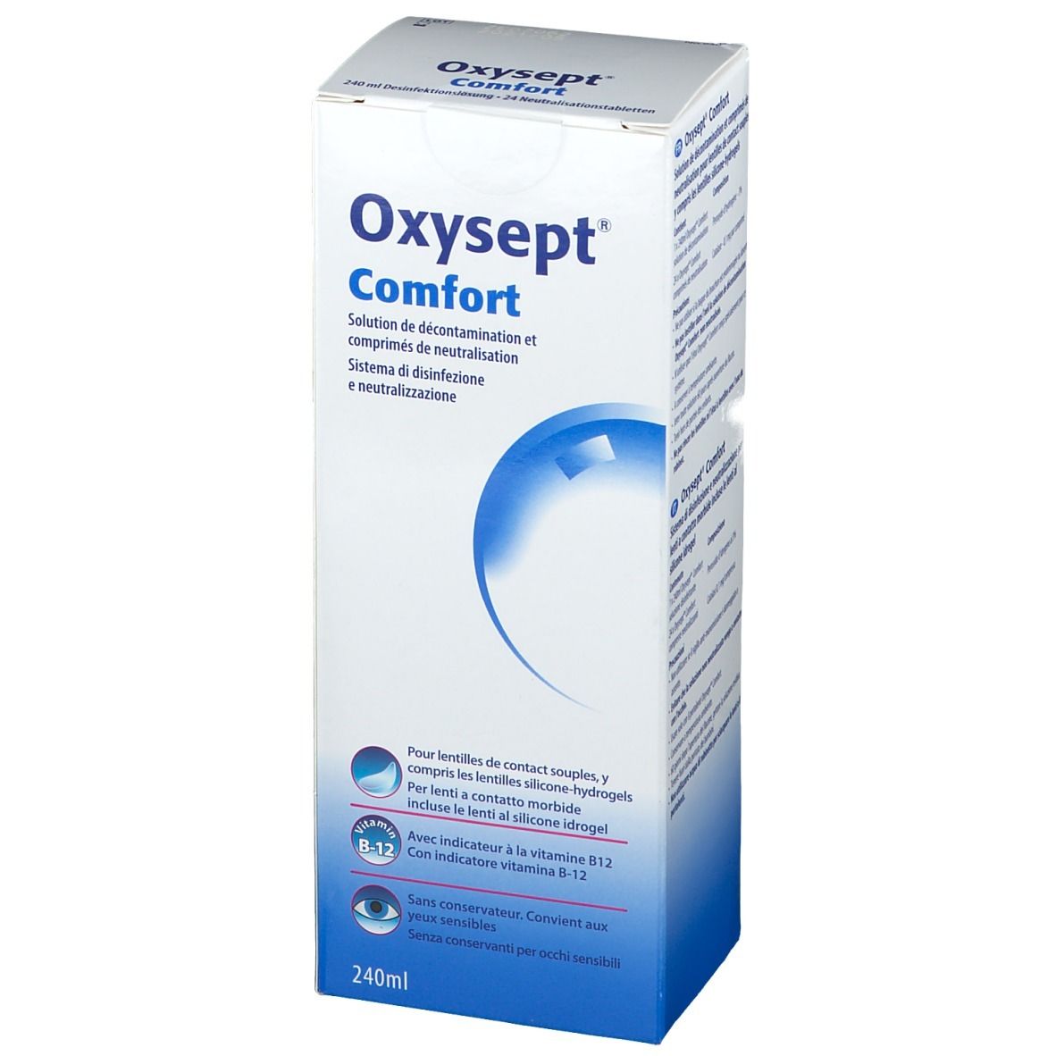 Oxysept® Comfort Desinfektionslösung und Neutralisationstabletten
