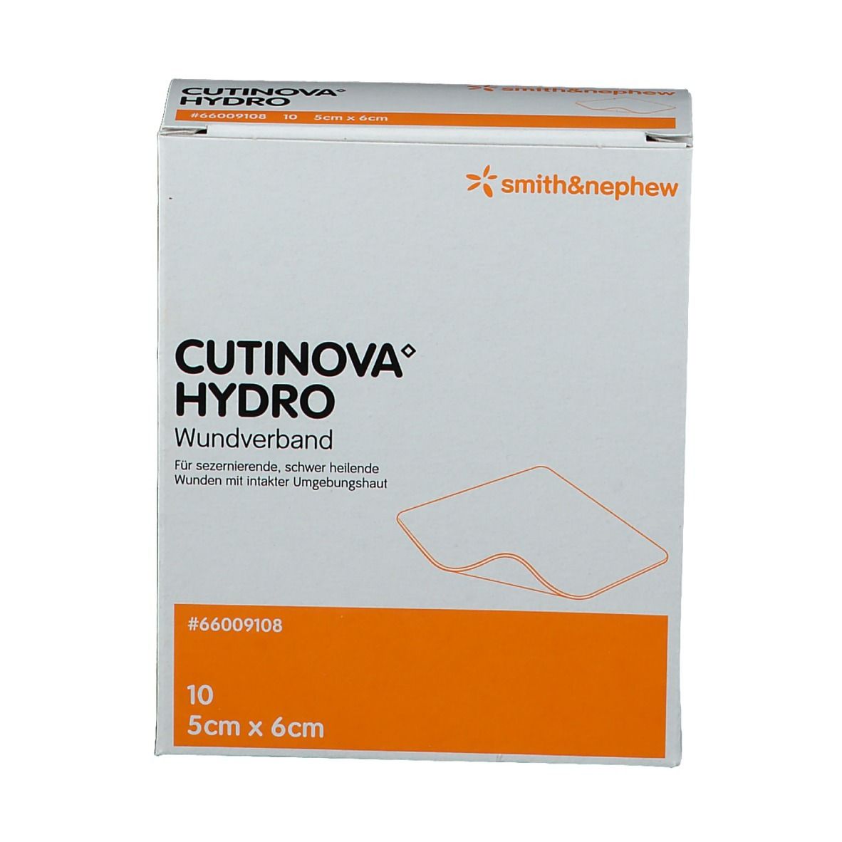 CUTINOVA® Hydro haftende Wundauflage 5 cm x 6 cm steril