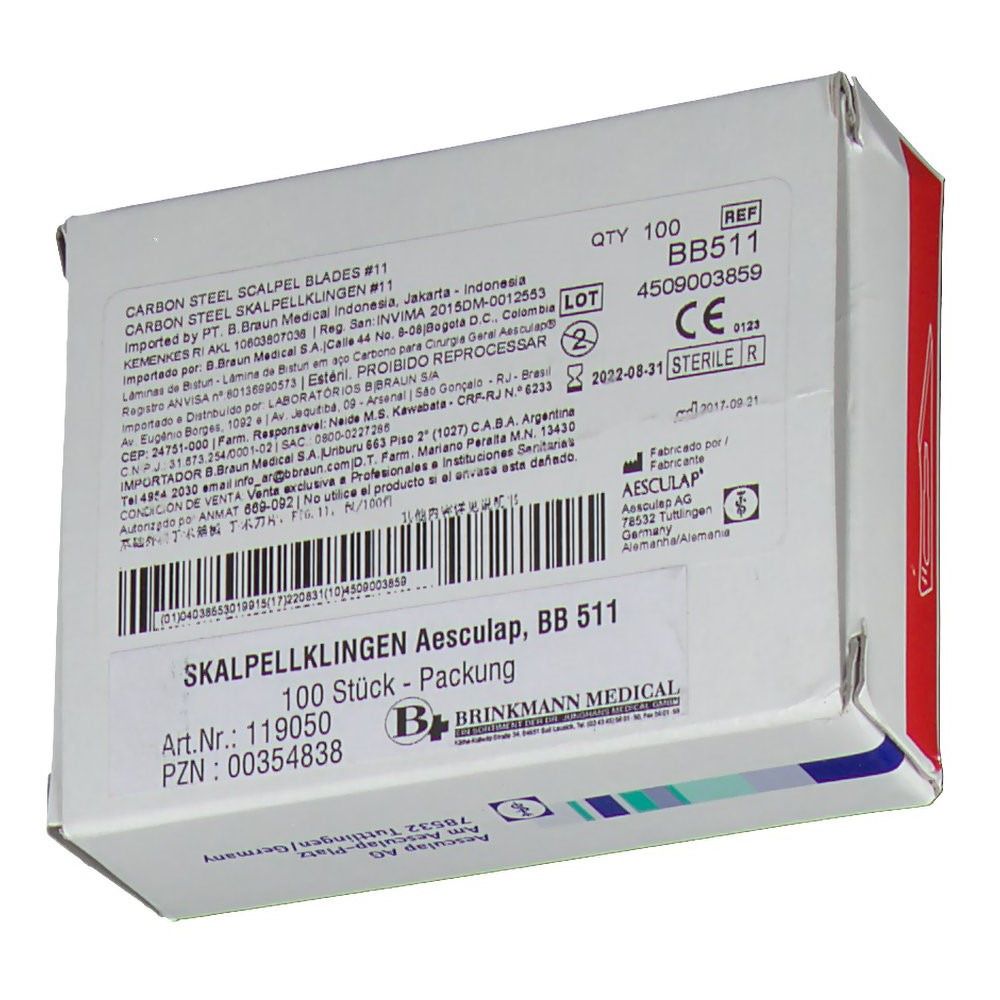 Einmal-Skalpellklingen Aesculap steril Fig. 11 BB510