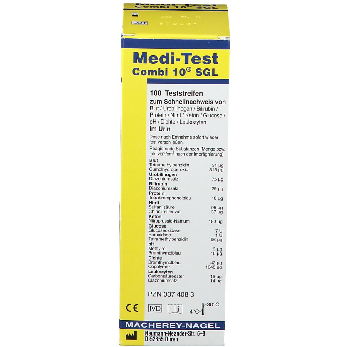 MEDI TEST COMBI 10 SGL