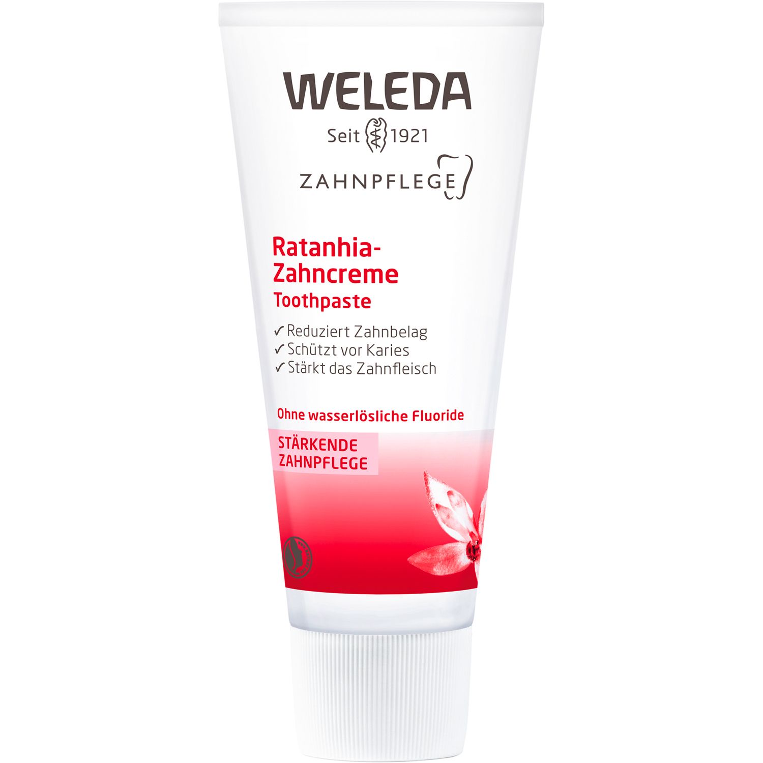 Weleda Ratanhia-Zahncreme  - für langanhaltend frischen Atem, entfernt Plaque & schützt so vor Karies