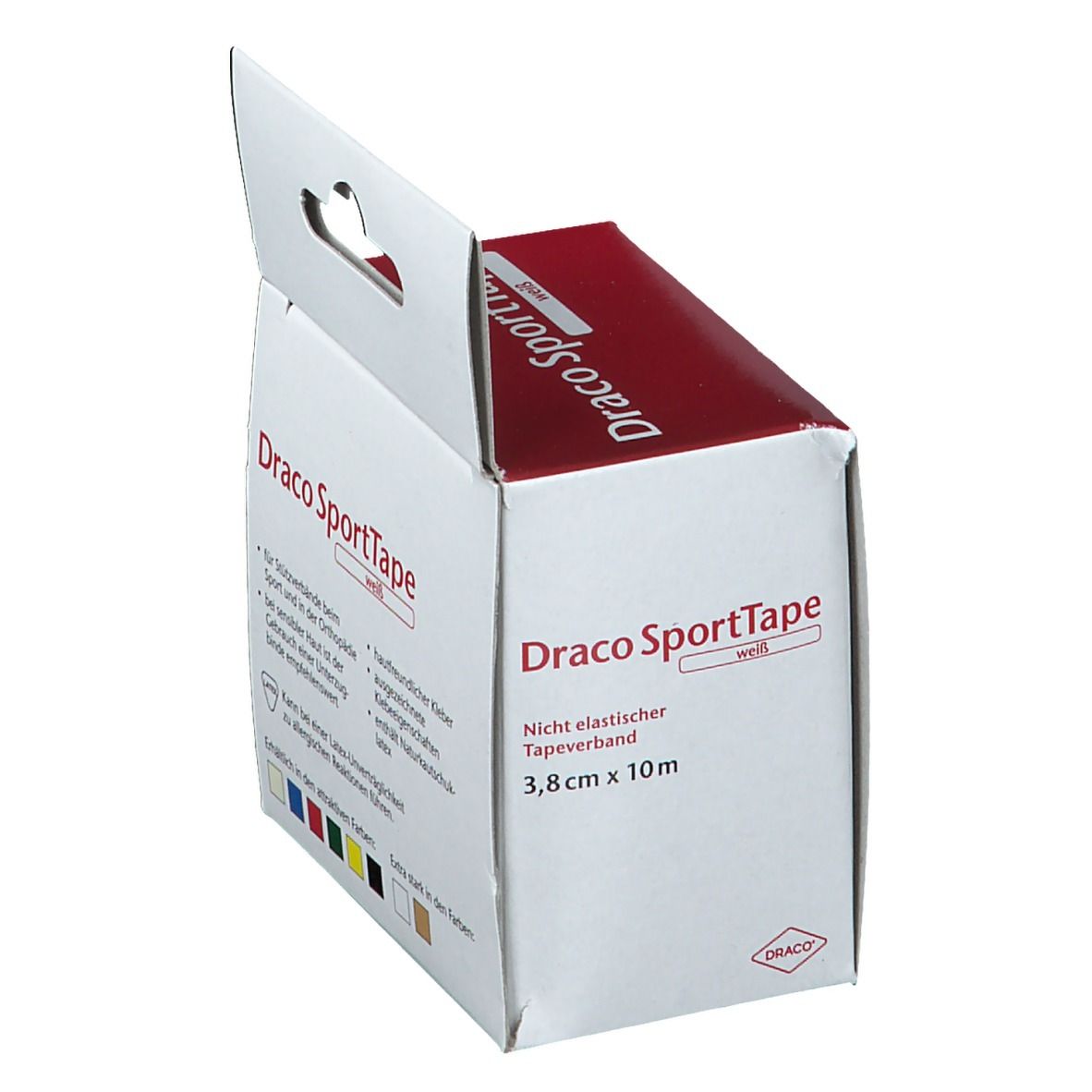 Draco SportTape 3,8 cm x 10 m weiß