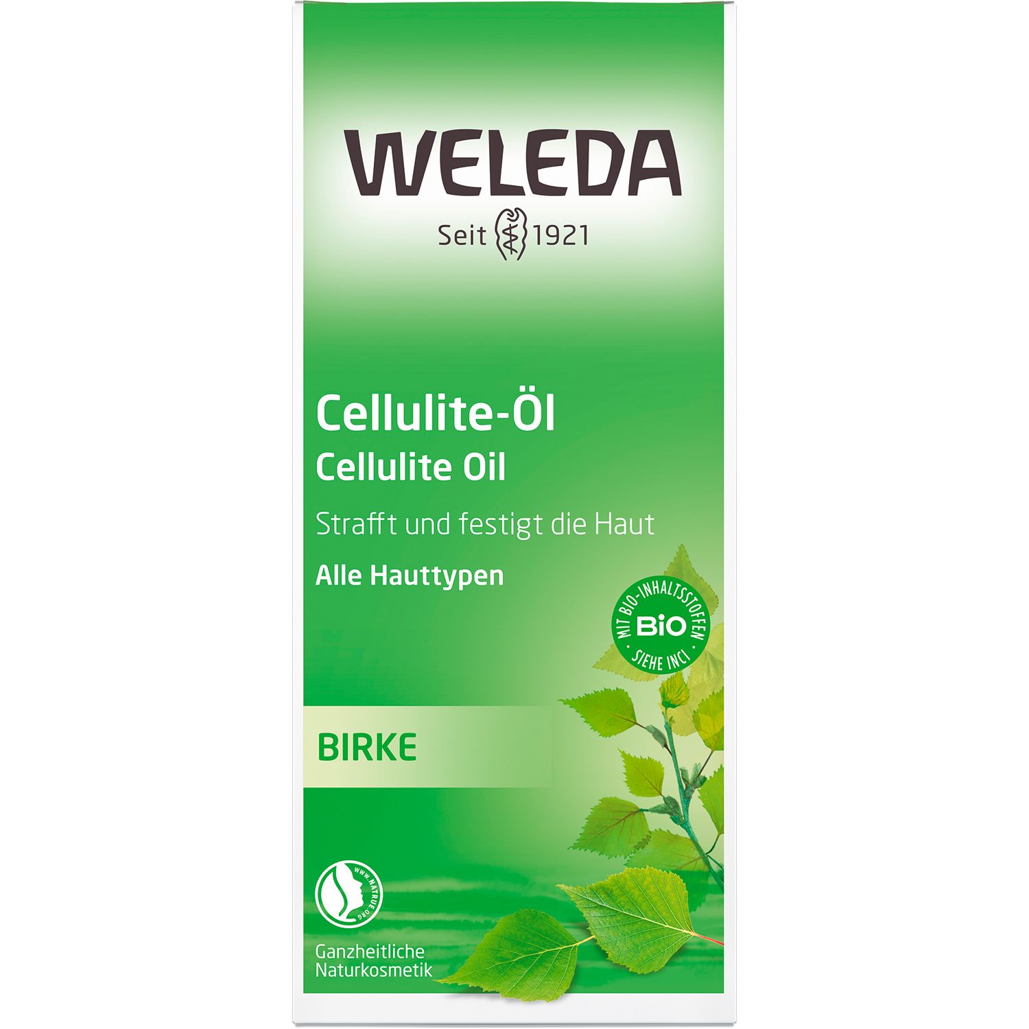 Weleda Cellulite-Öl Birke - glättet, strafft und verbessert das Hautbild bei regelmäßiger Massage