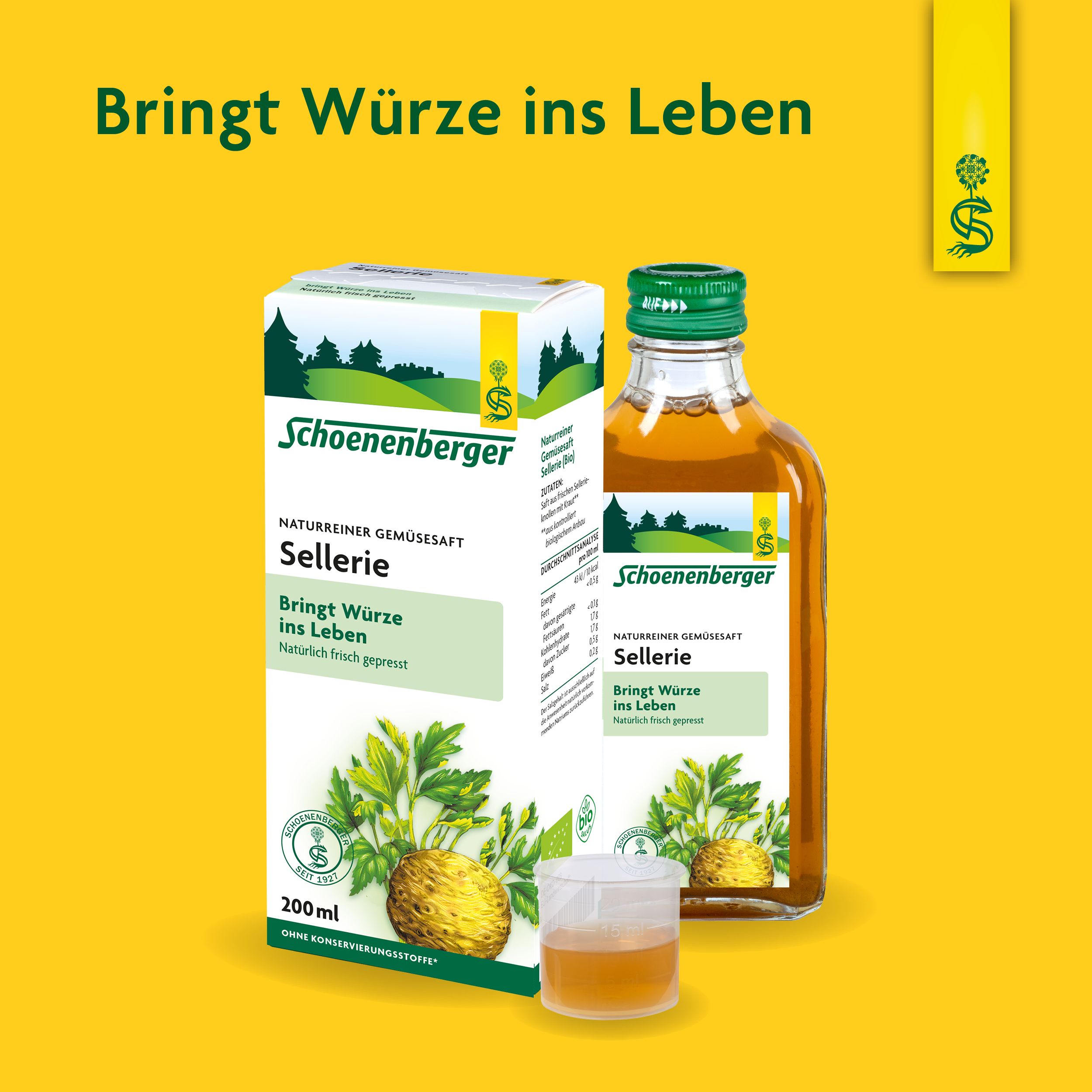 Schoenenberger® naturreiner Gemüsesaft Sellerie