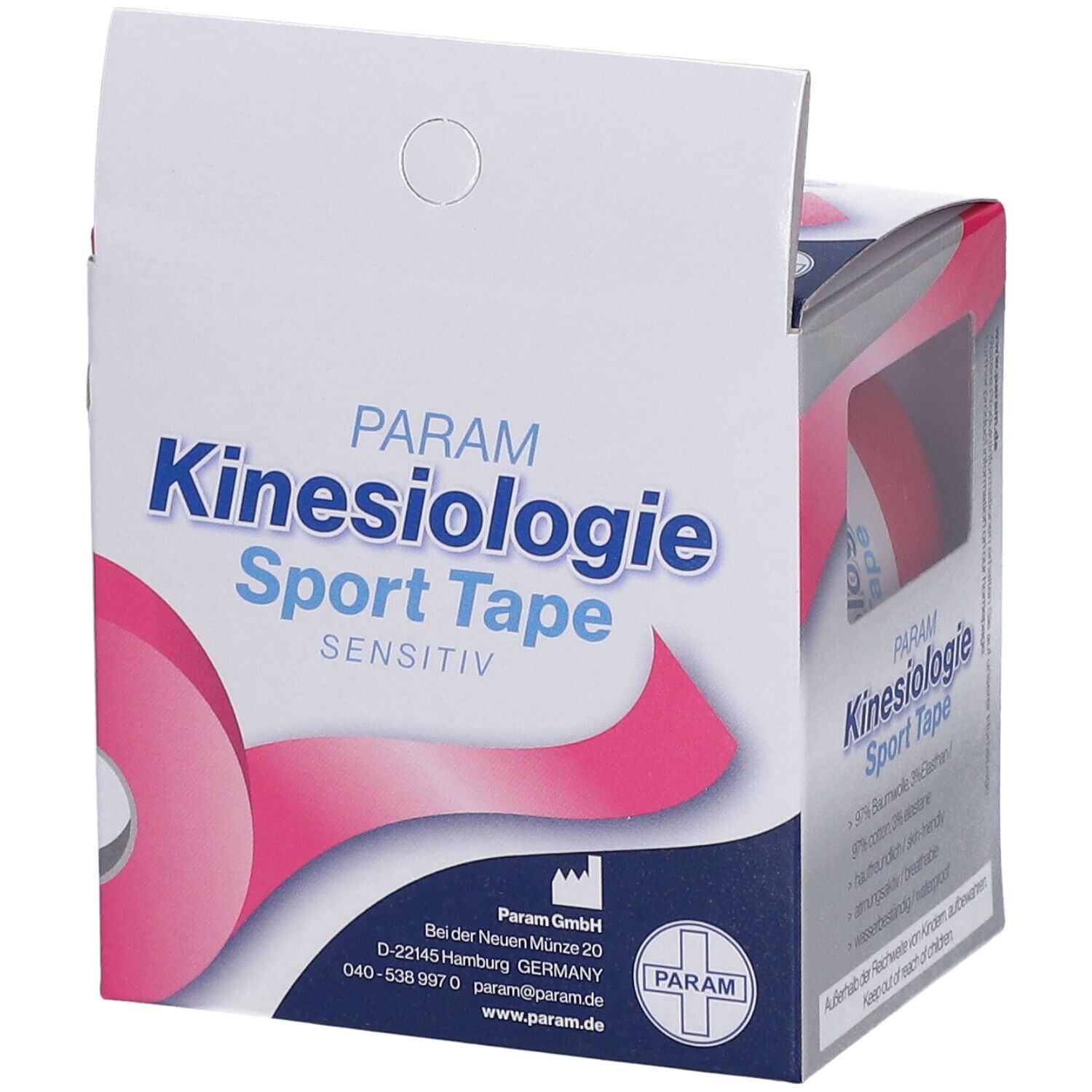 PARAM Kinesiologie Sport Tape 5 cm x 5 m pink