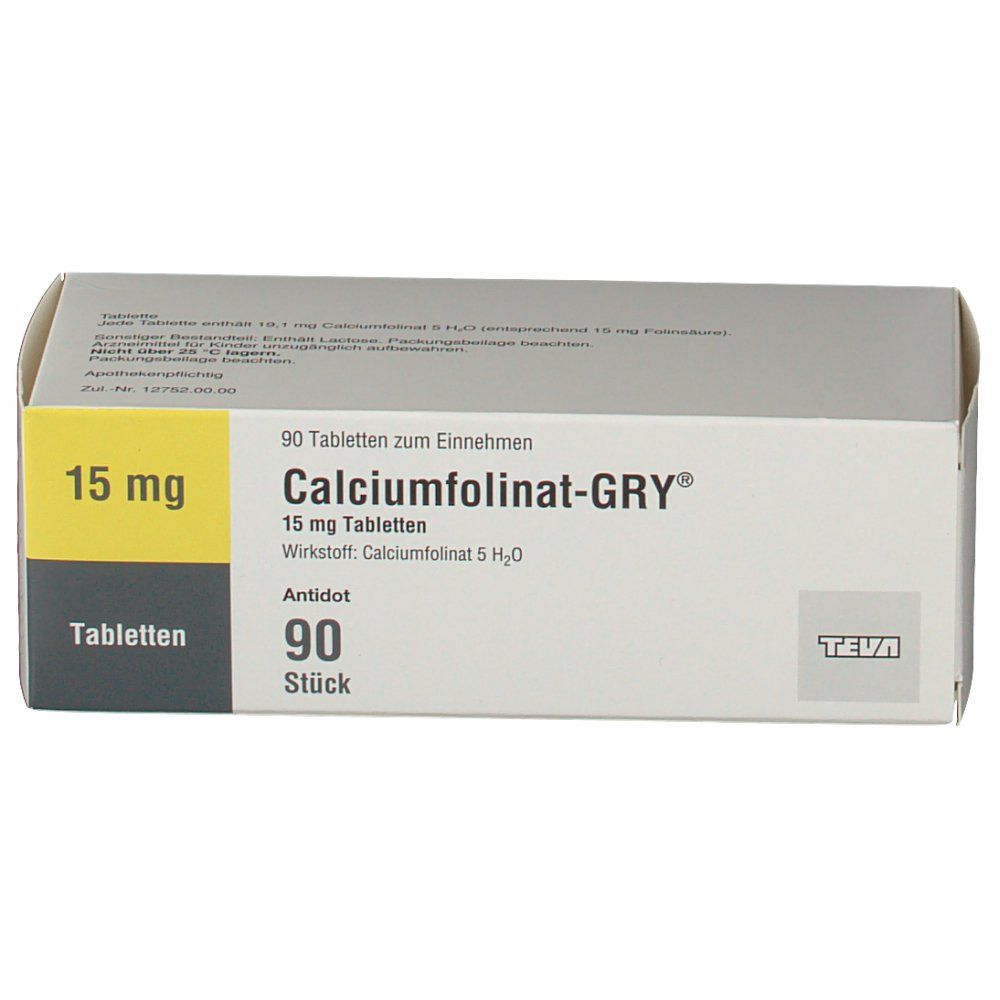 CALCIUMFOLINAT GRY 15 Tabletten