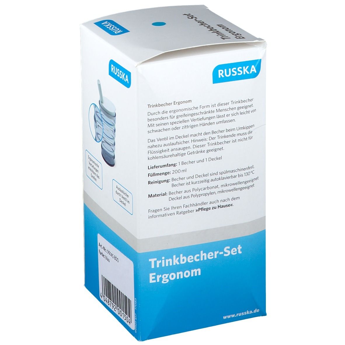 Trinkbecher Ergonom blau