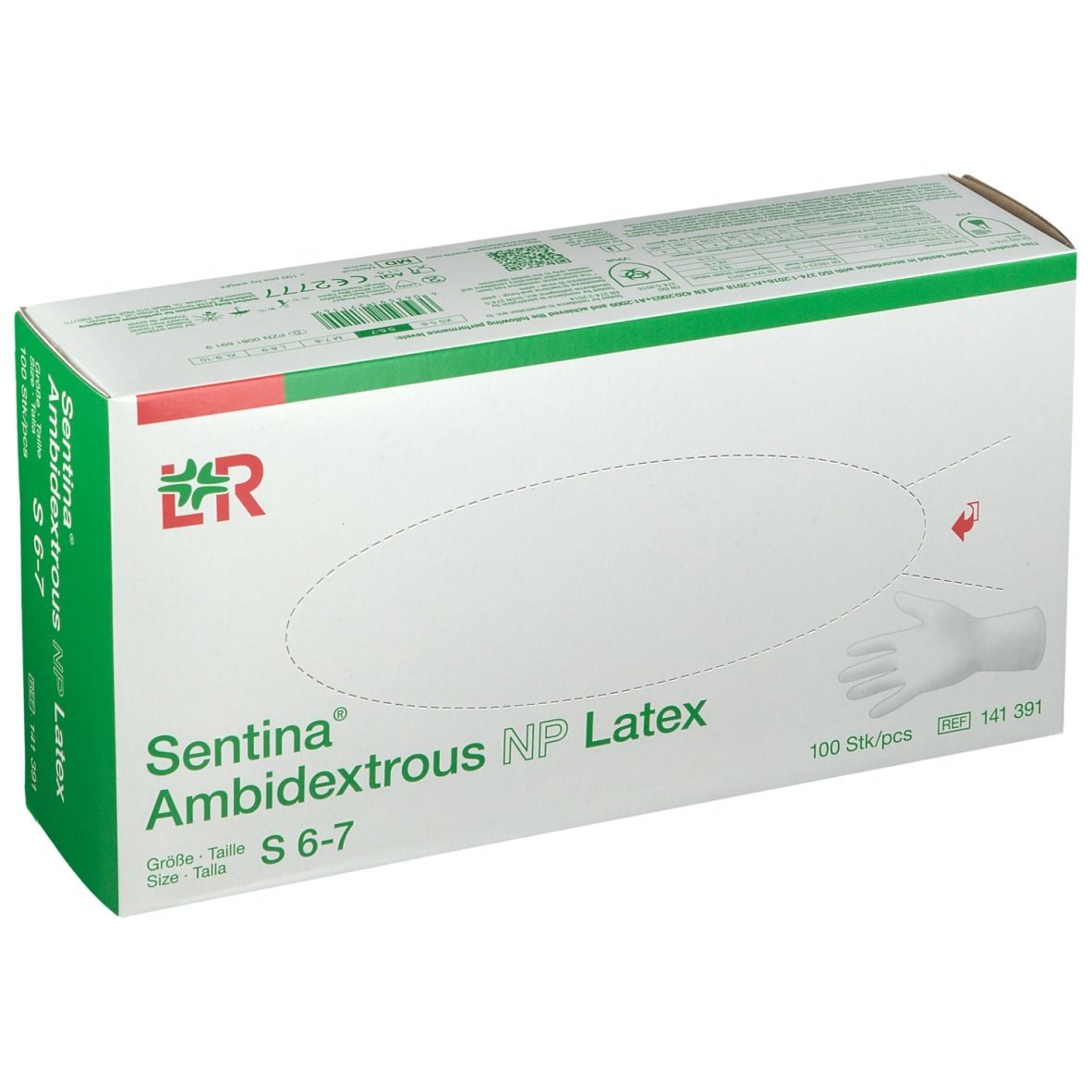 Sentina® Ambidextrous Latex Gr. S unsteril