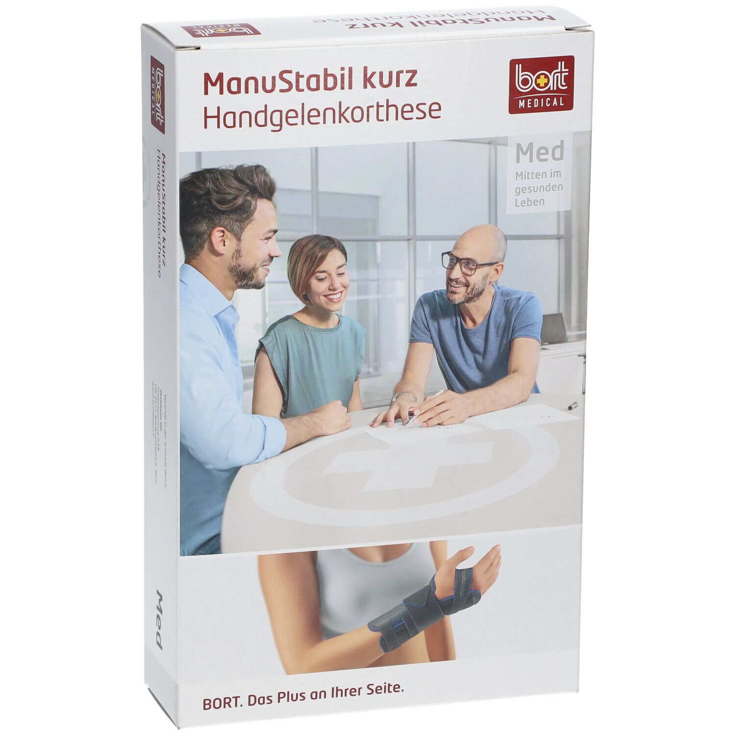 BORT ManuStabil® kurz links Gr. S blau