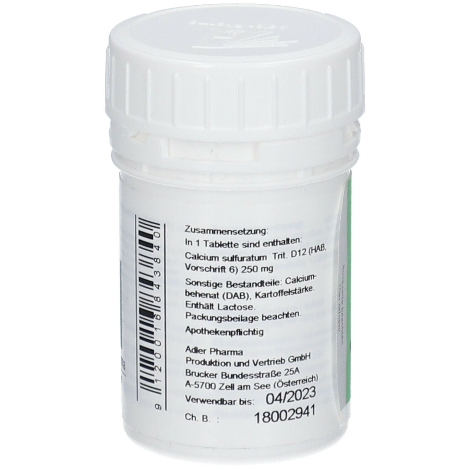 Adler Pharma Calcium sulfuratum D12 Biochemie nach Dr. Schüßler Nr. 18