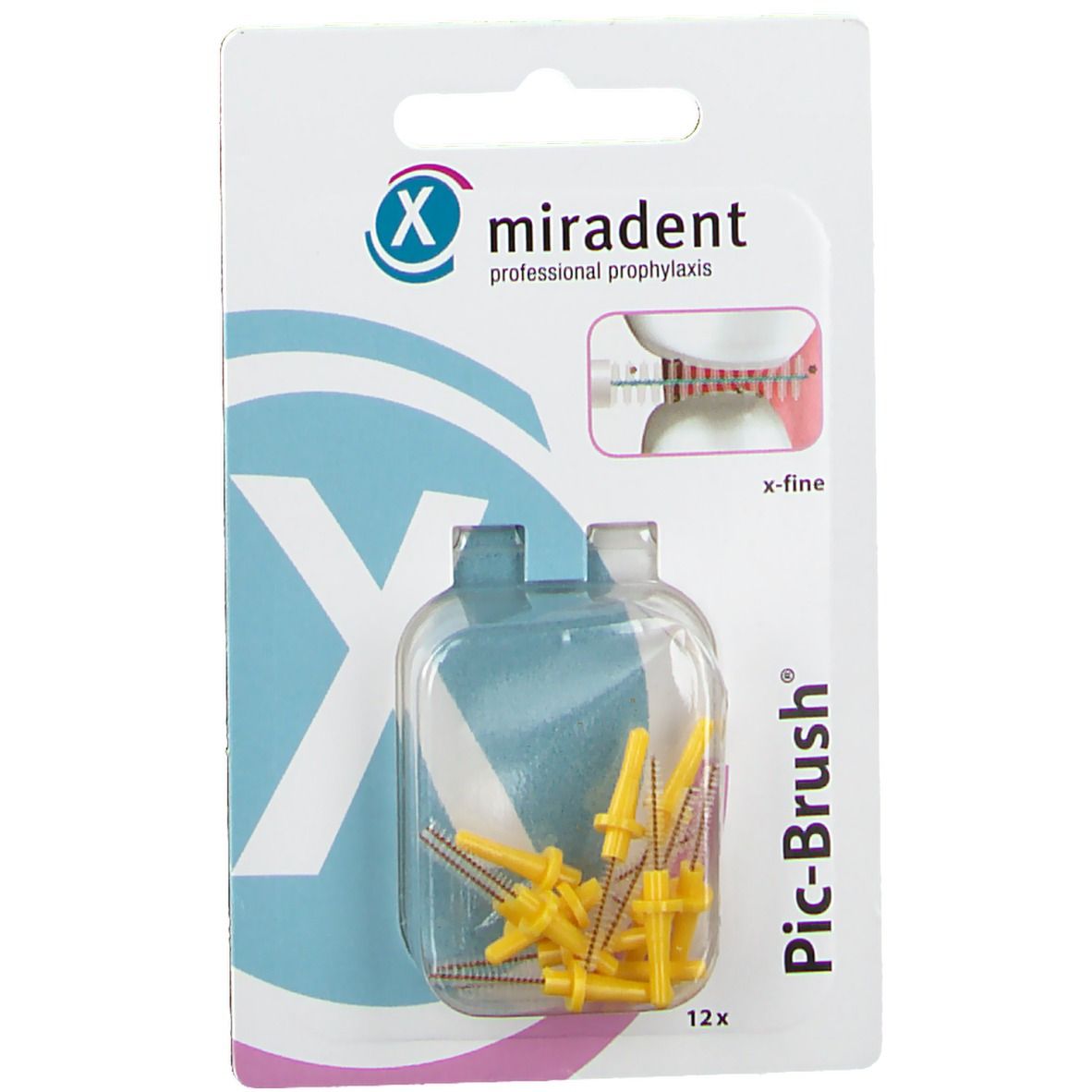 miradent Pic-Brush® Ersatz-Interdentalbürsten gelb x-fine 1,8 mm