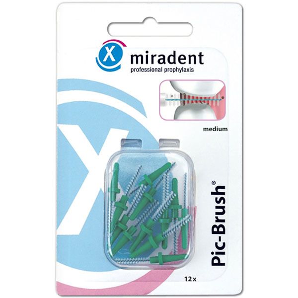 miradent Pic-Brush® Ersatz-Interdentalbürsten grün medium 2,2 mm
