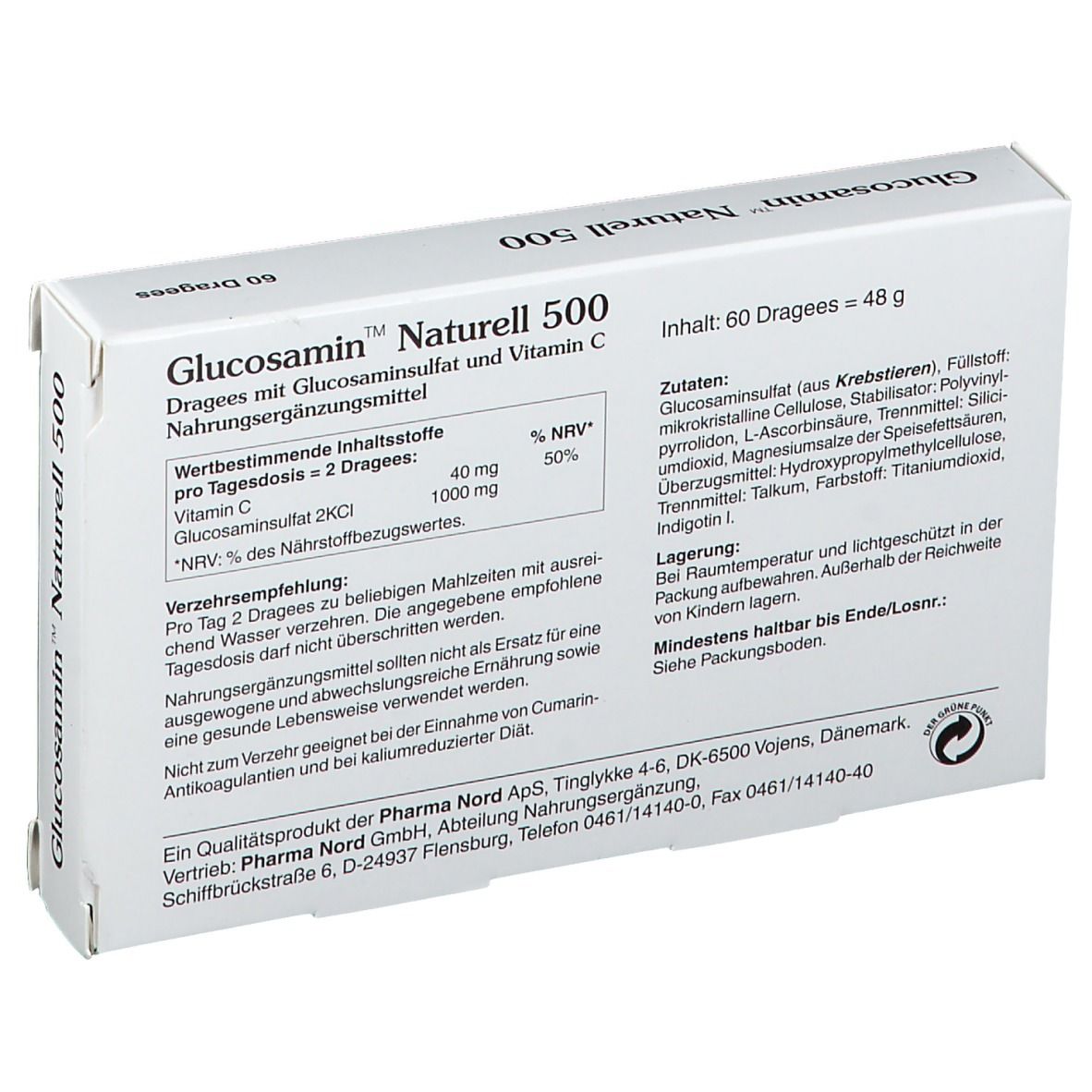 Glucosamin Naturell 500 mg Dragees