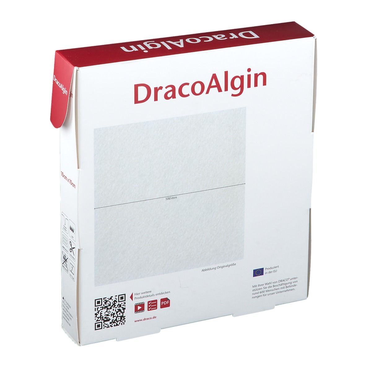 DracoAlgin Alginatkompressen 10 x 10 cm