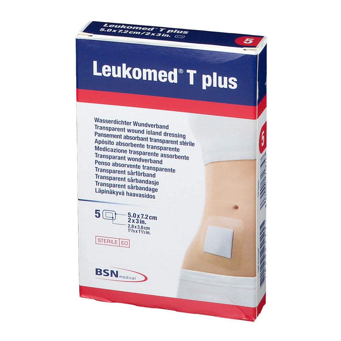 Leukomed® T Plus 5 cm x 7,2 cm steril
