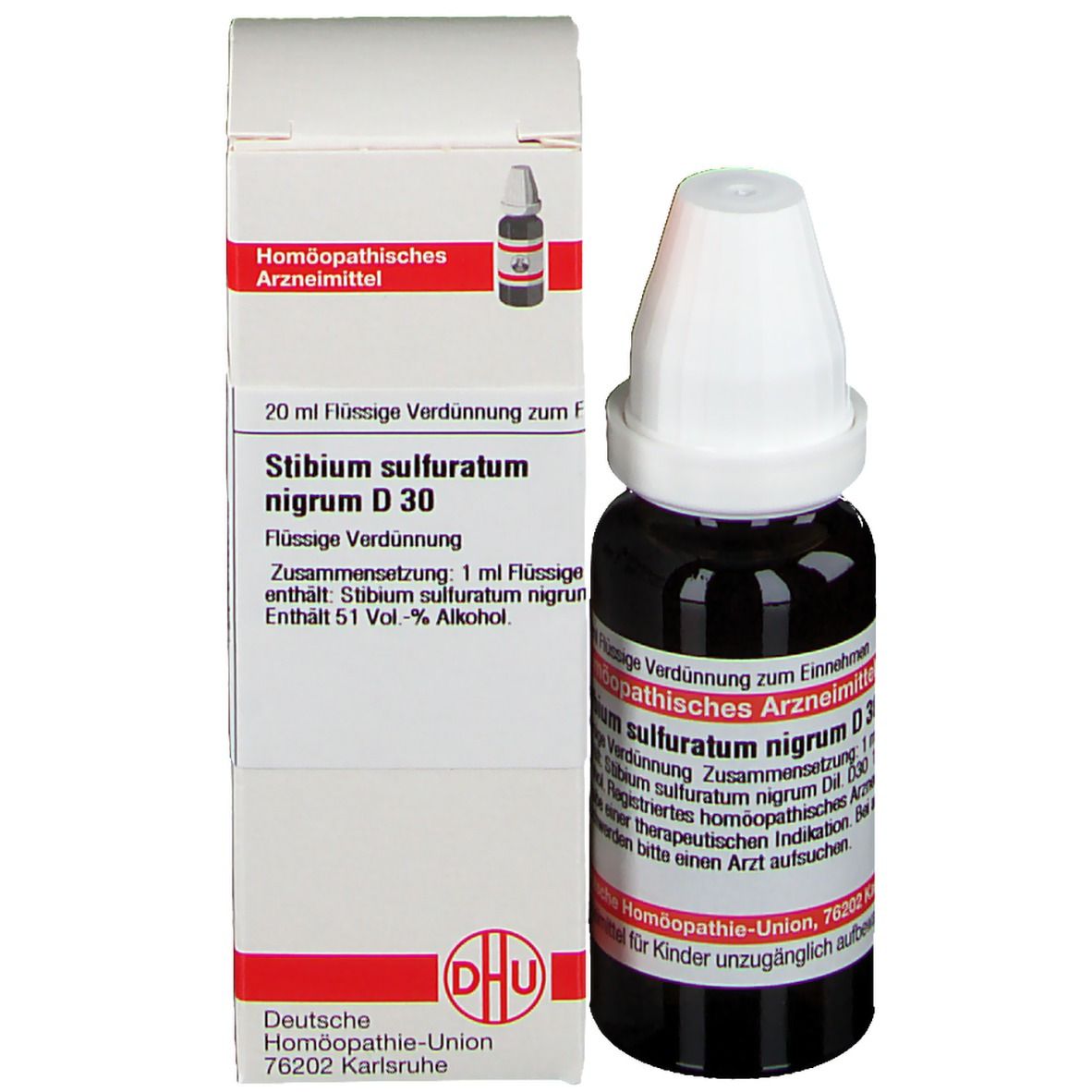 DHU Stibium Sulfuratum Nigrum D30