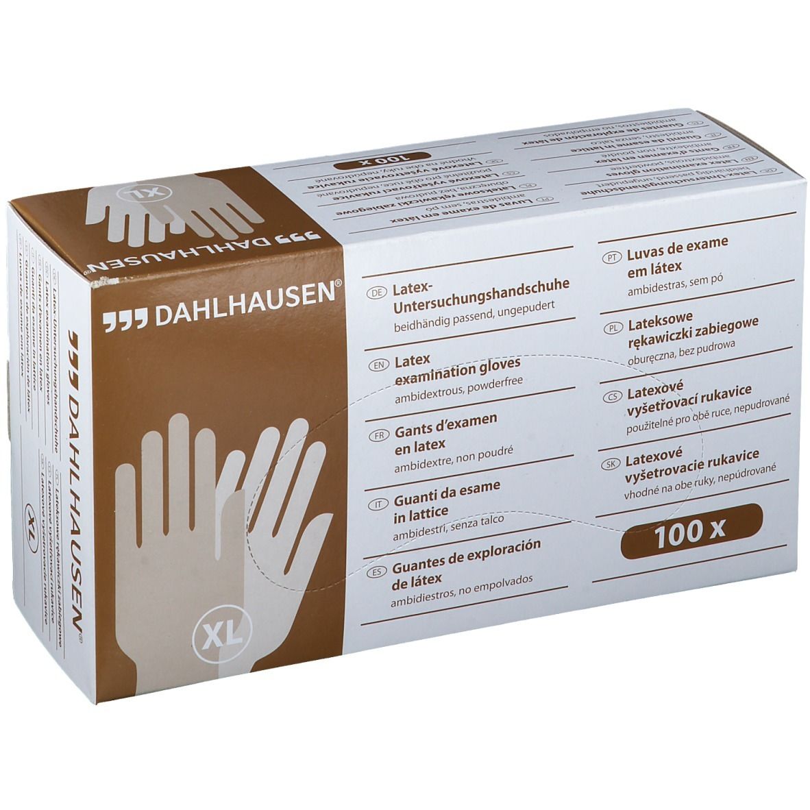 Dahlhausen® Latexhandschuhe ungepudert Gr. XL