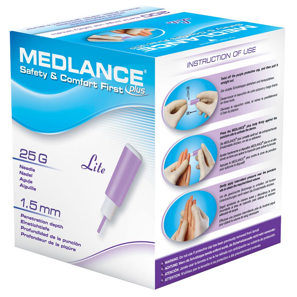 MEDLANCE® plus Lite Sicherheitslanzetten 25 G