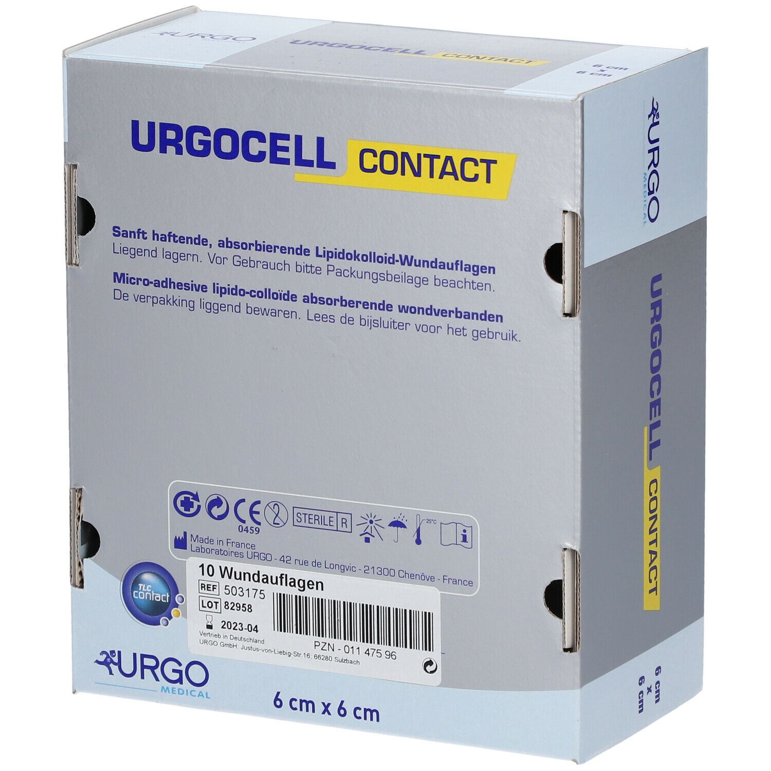 UrgoCell Contact Verband 6 x 6 cm