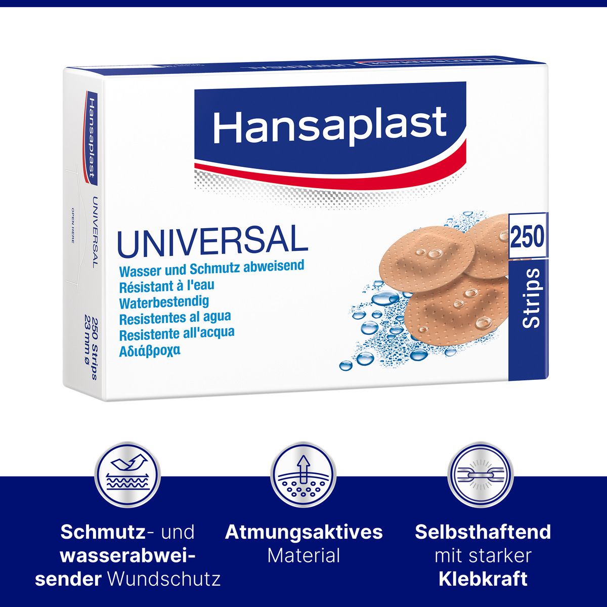 Hansaplast® Universal Strips  23 mm wasserfest