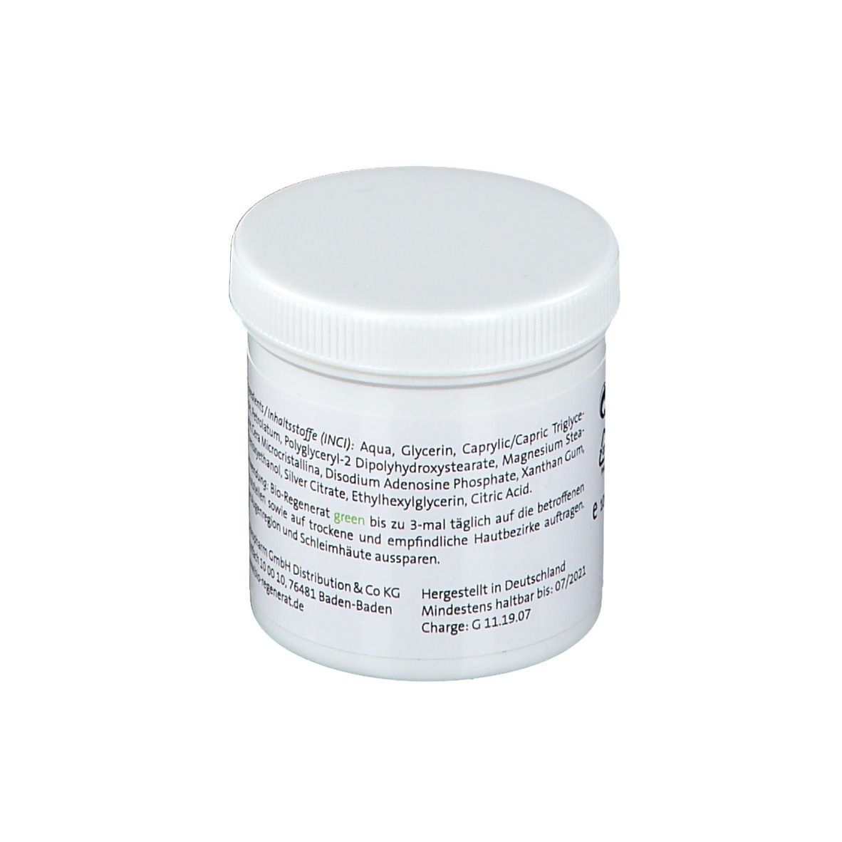 Bio Regenerat Hautcreme green