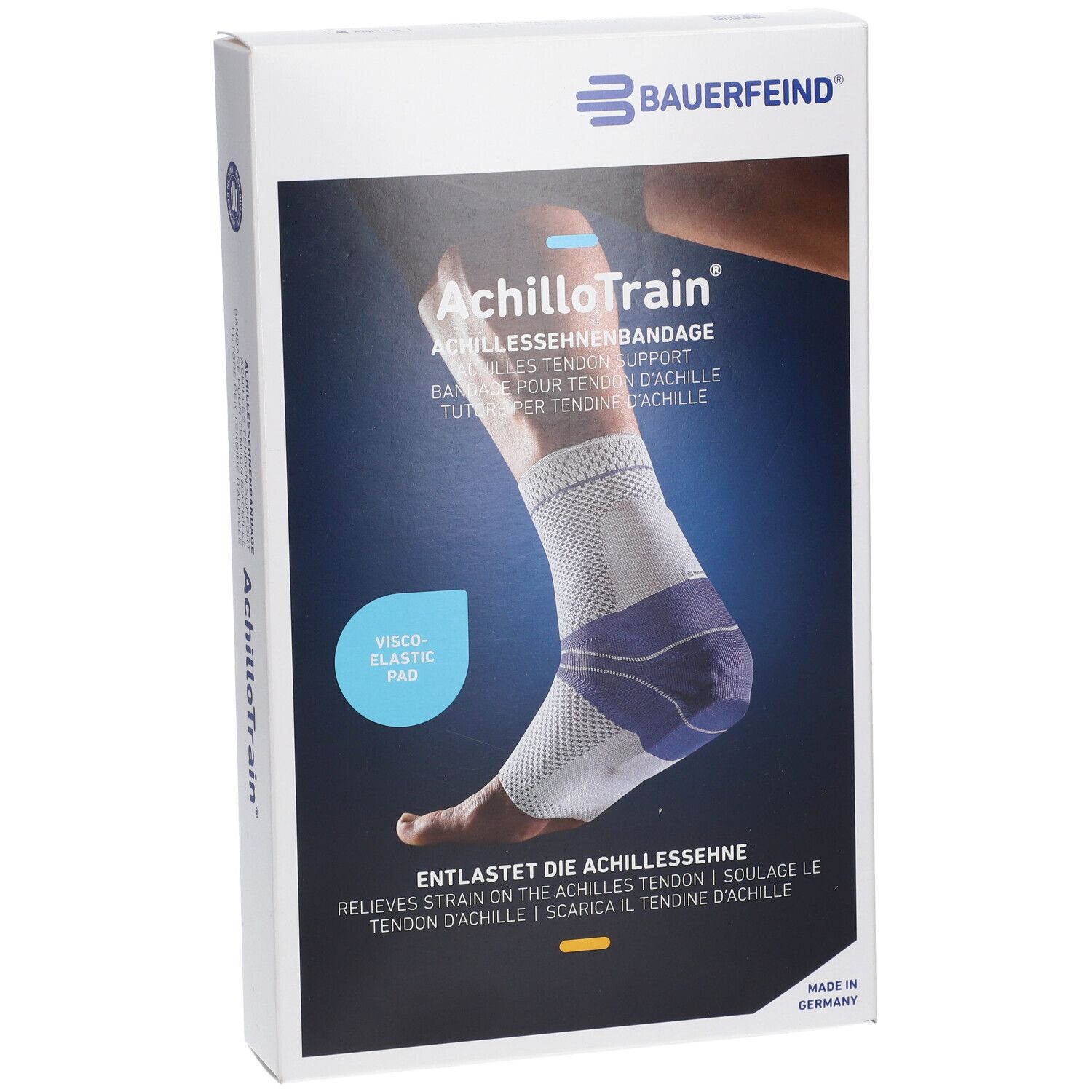 Bauerfeind AchilloTrain® Bandage rechts Gr.5 Titan