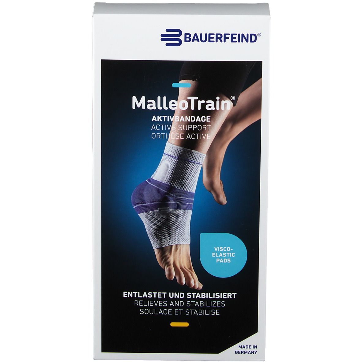 MalleoTrain® Sprunggelenkbandage links Gr.3 natur