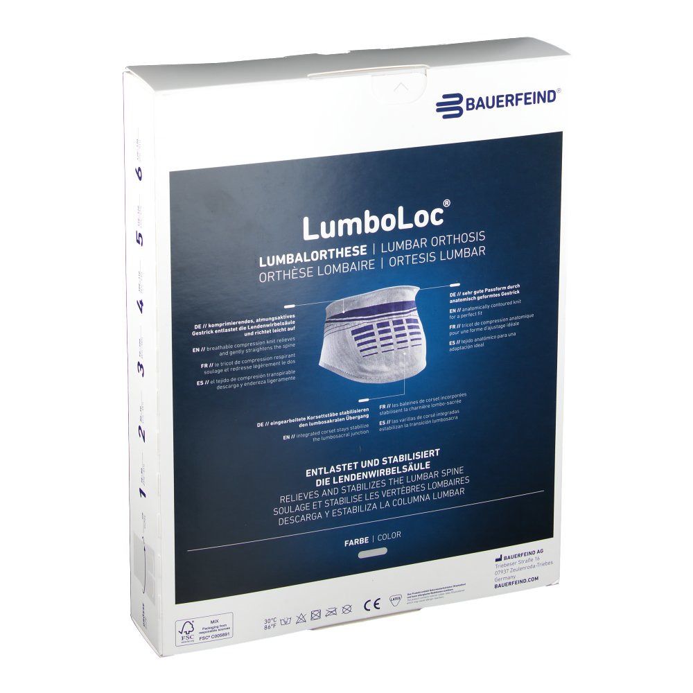 LumboLoc® Rückenstütz Bandage Gr.4 titan