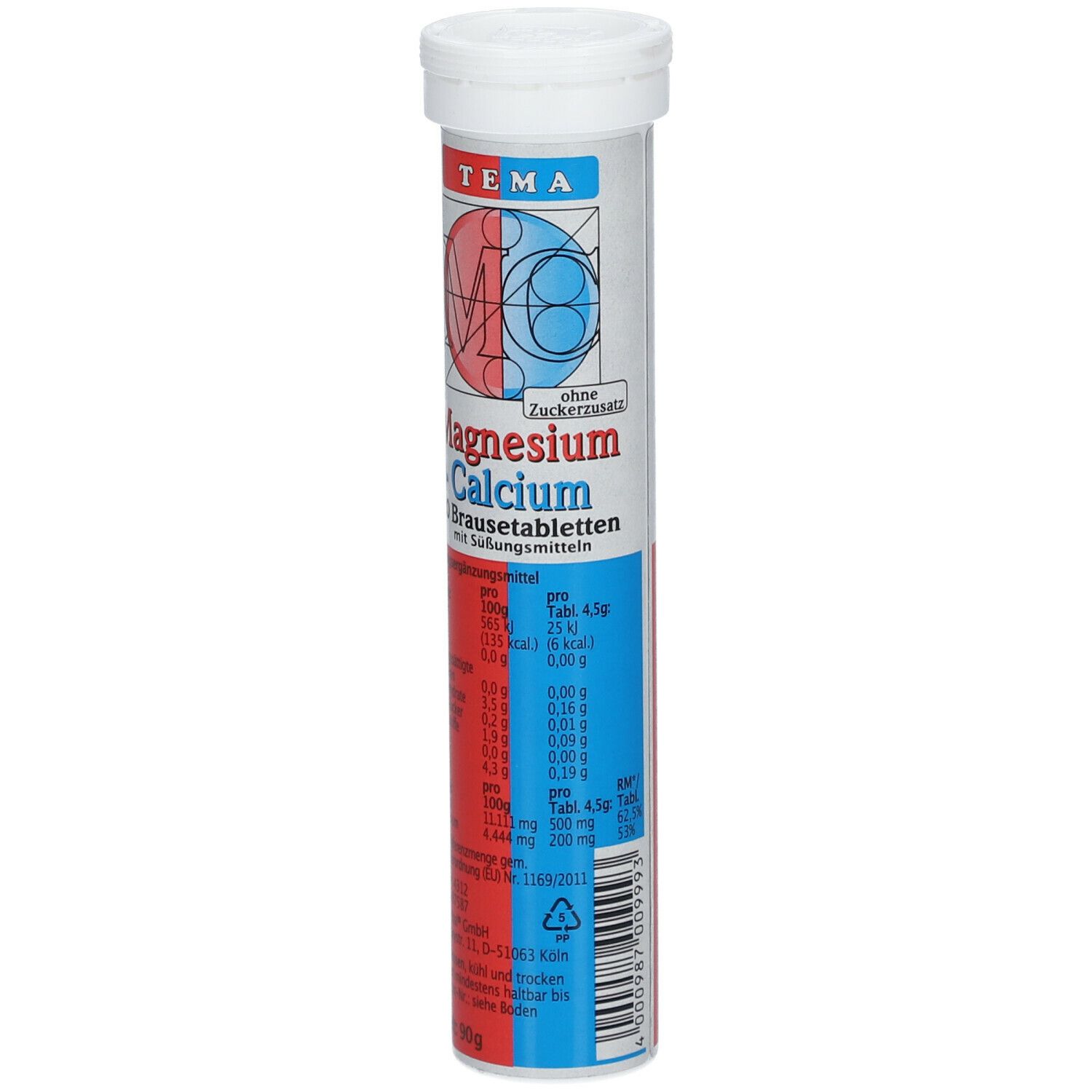 TEMA Magnesium + Calcium Brausetabletten