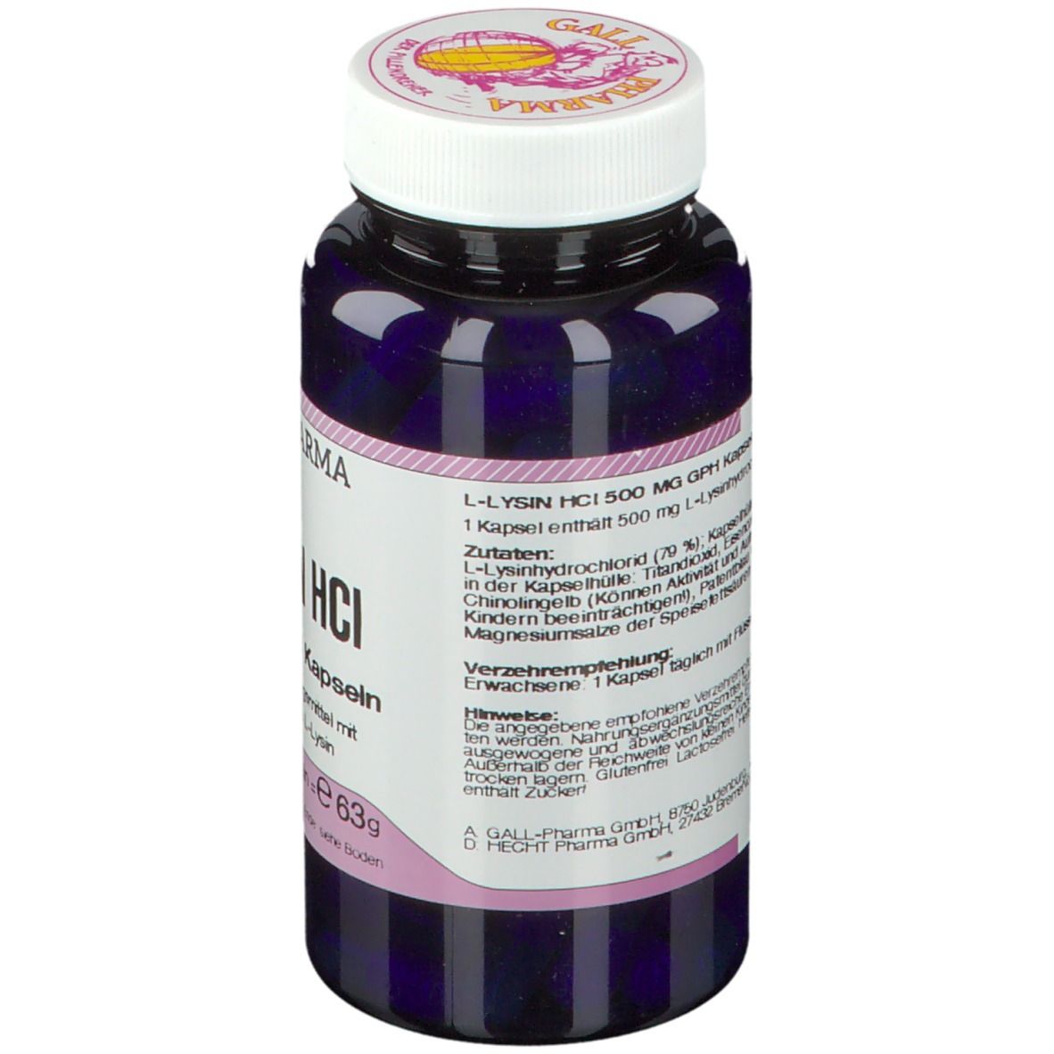 GALL PHARMA L-Lysin HCl 500 mg GPH Kapseln