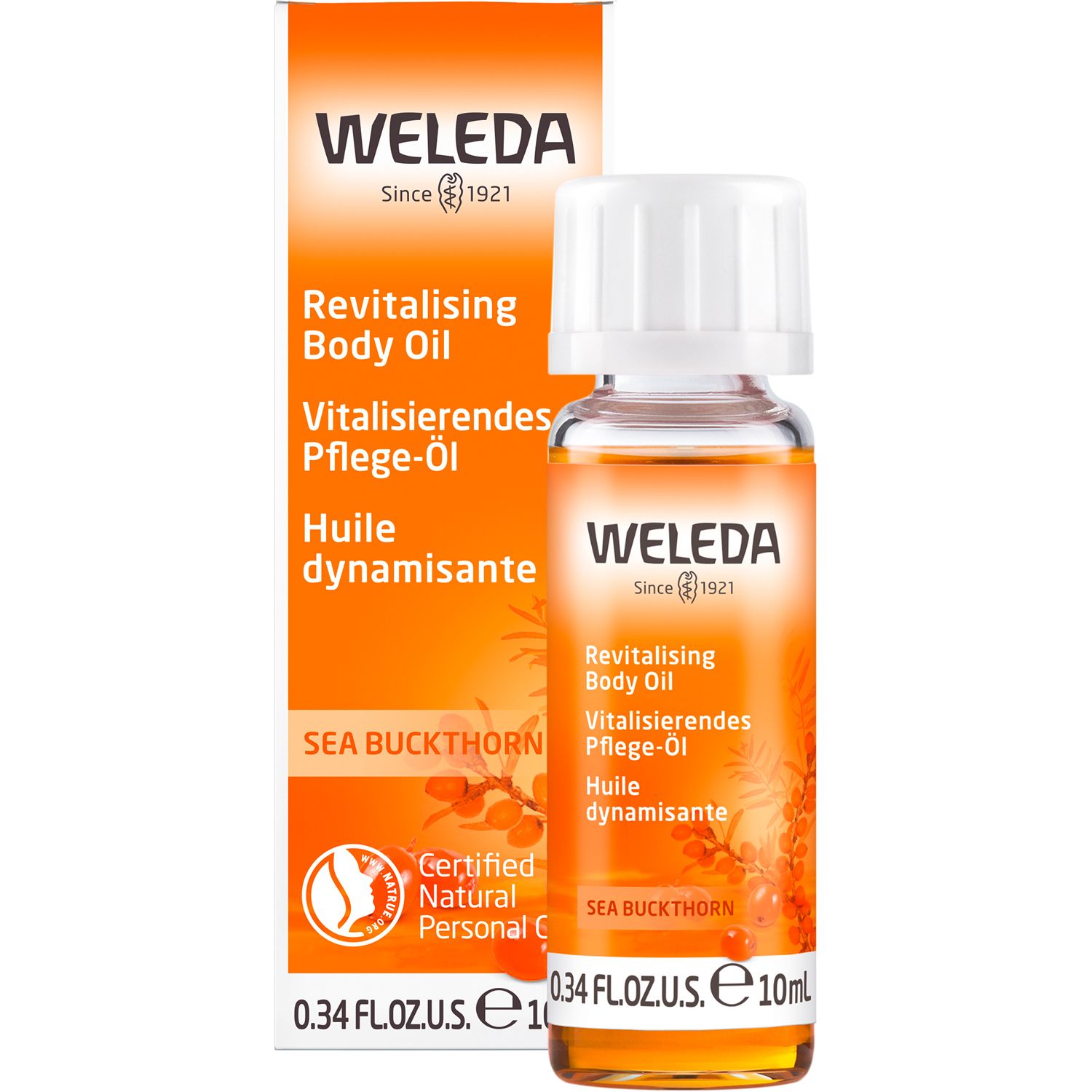 Weleda Körperöl Sanddorn -  pflegt trockene Haut intensiv, vitalisiert und wirkt aufbauend