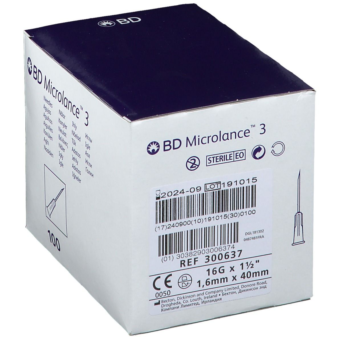 BD Microlance § Sonderkanüle 16 G 1 1/2 1,65 x 40 mm