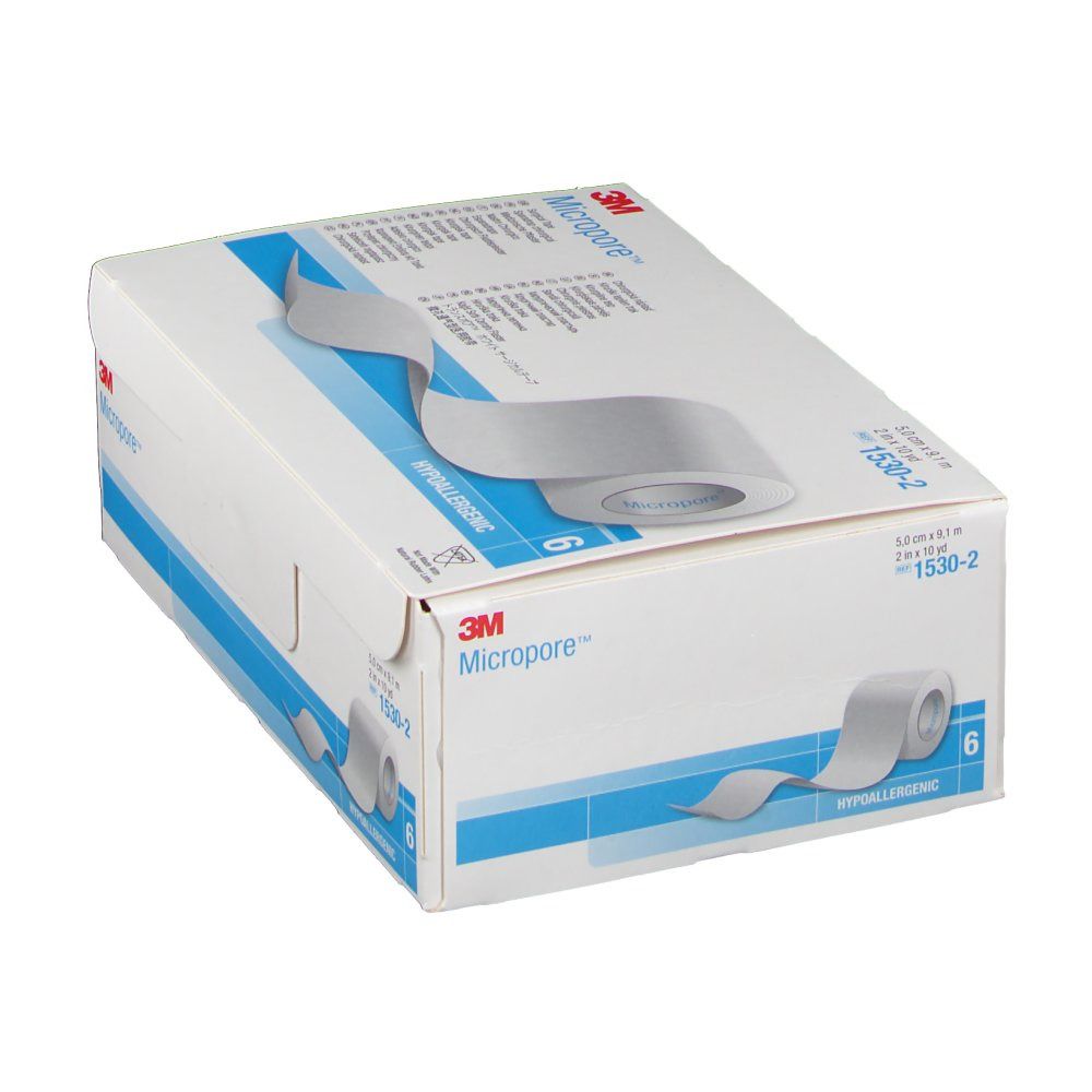 3M Micropore 5 cm x 9,1 m weiß