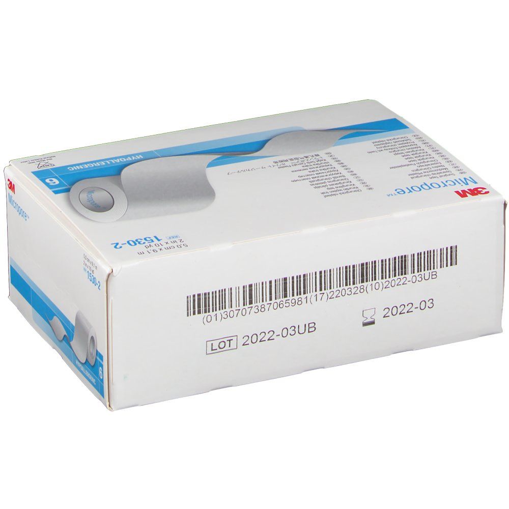 3M Micropore 5 cm x 9,1 m weiß