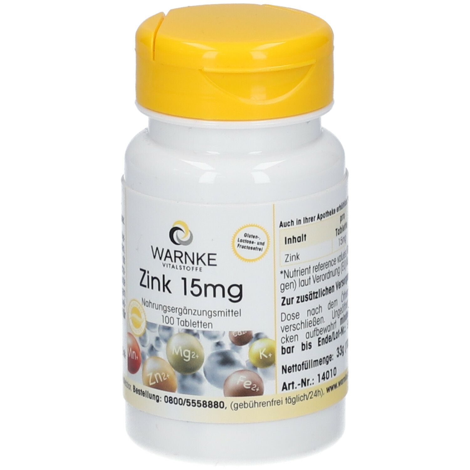 WARNKE Zink 15 mg