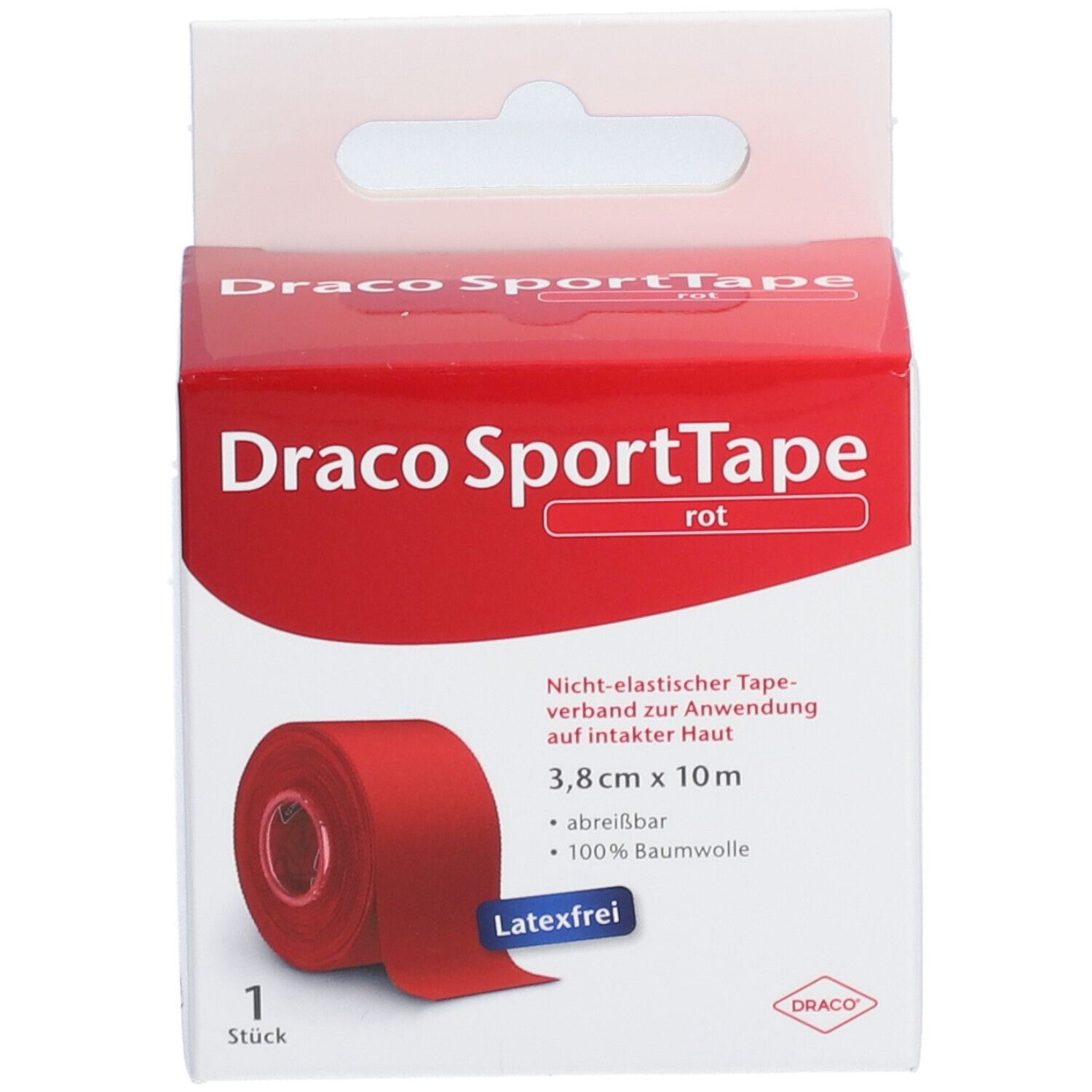 Draco SportTape 3,8 cm x 10 m rot
