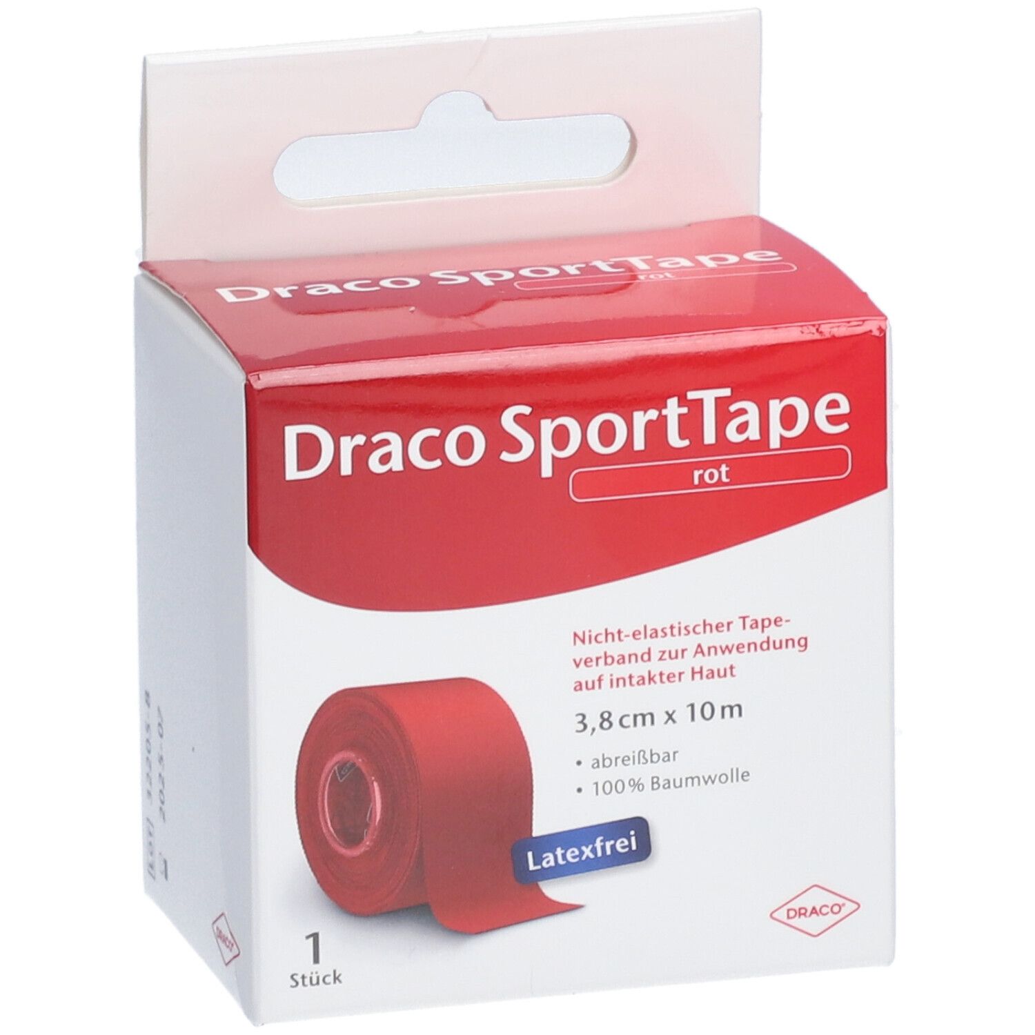Draco SportTape 3,8 cm x 10 m rot