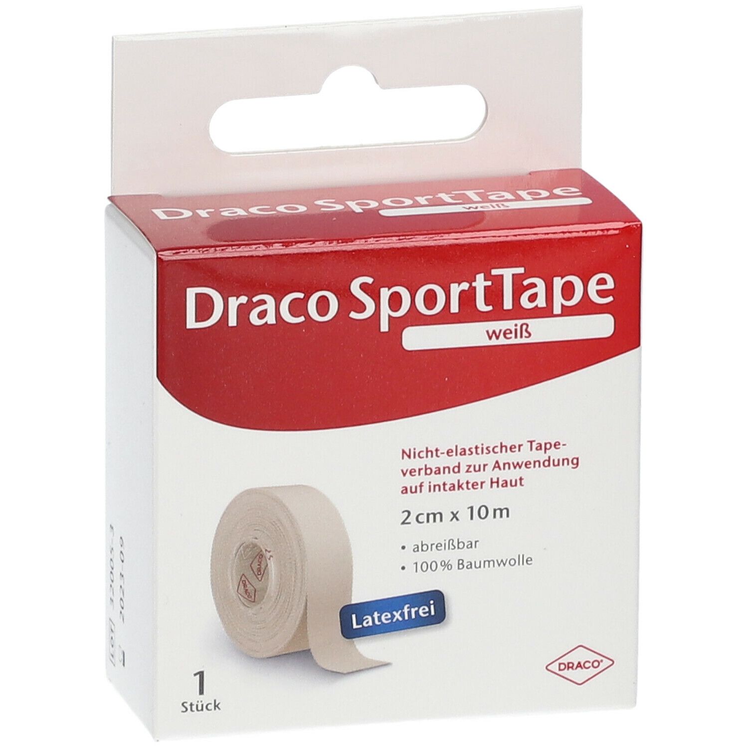 Draco SportTape 2 cm x 10 m weiß