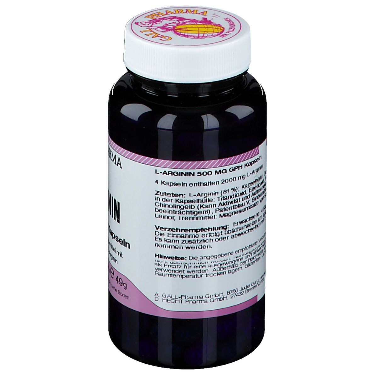 GALL PHARMA L-Arginin 500 mg
