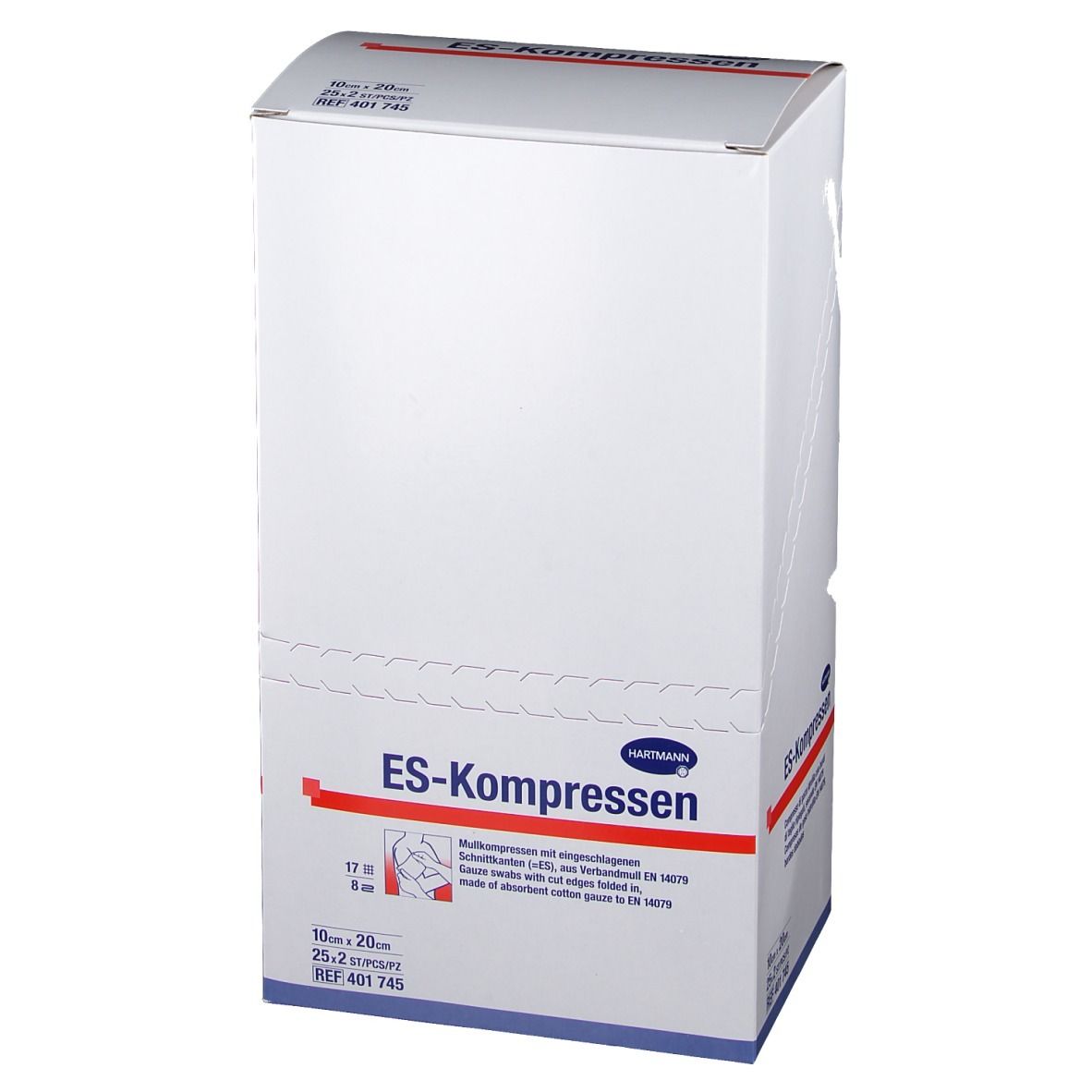 ES-Kompressen steril 8 fach 10 x 20 cm