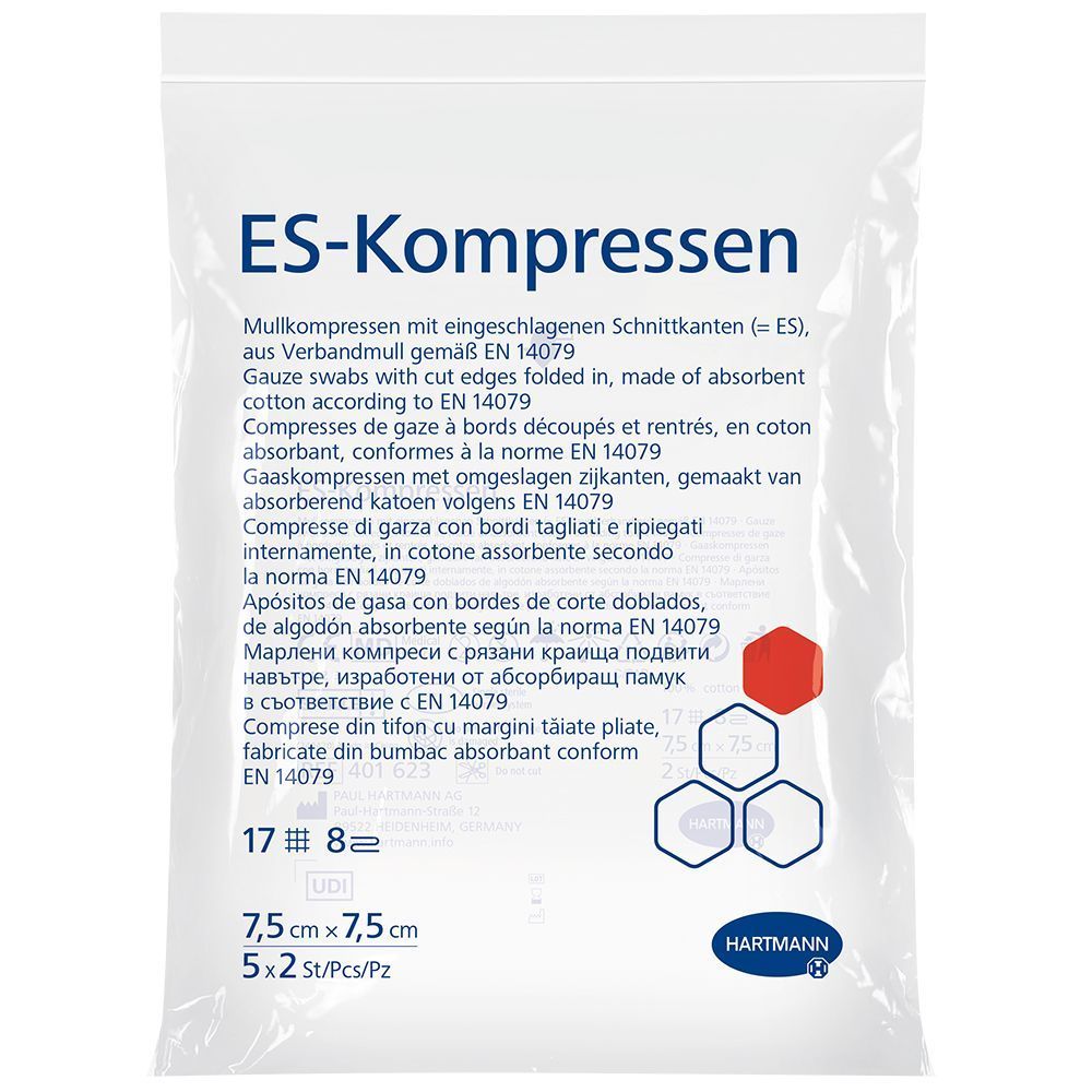 ES-Kompressen steril 8fach 7,5 x 7,5 cm