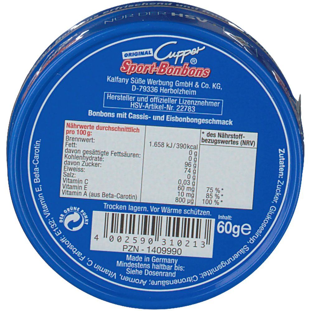 CUPPER Sport HSV Hamburg Bonbons