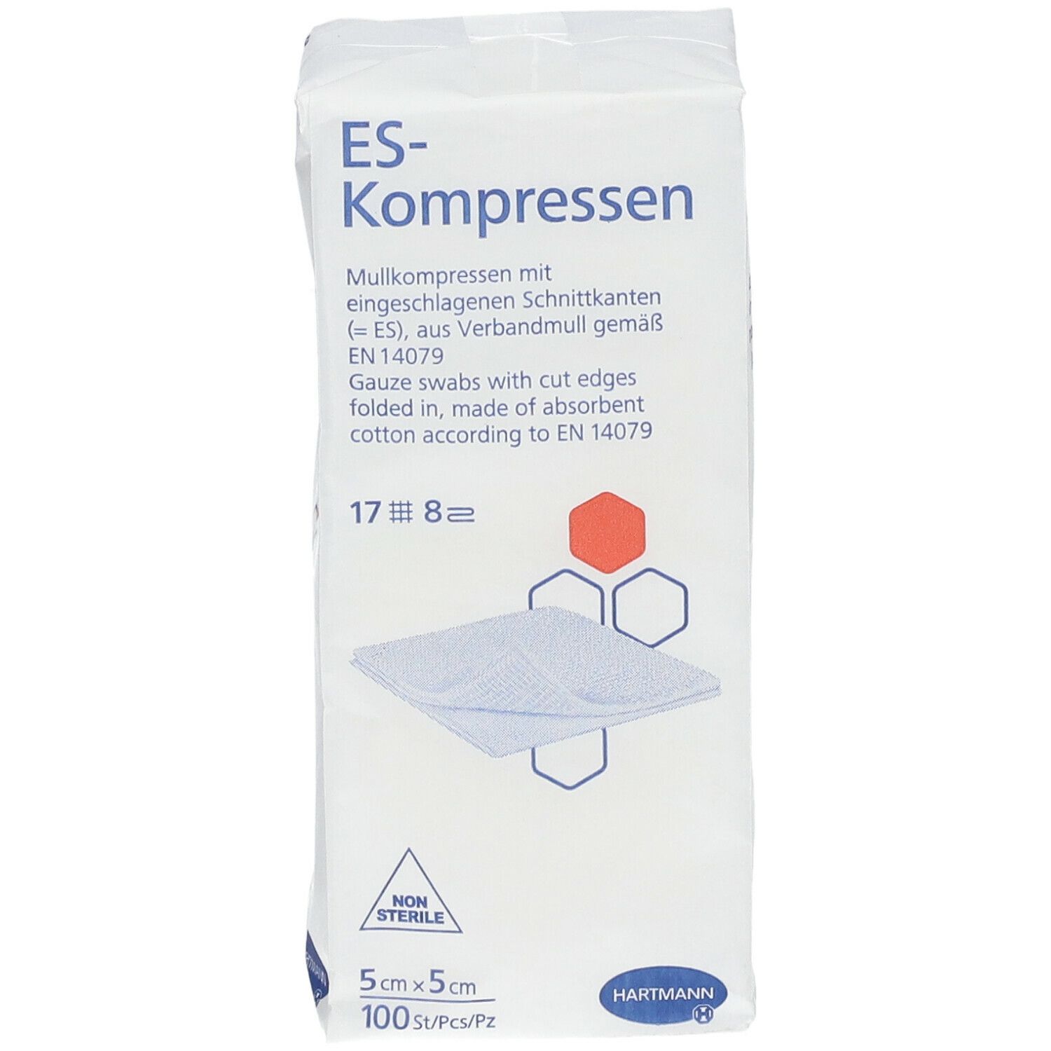 ES-Kompressen unsteril 8fach 5 x 5 cm