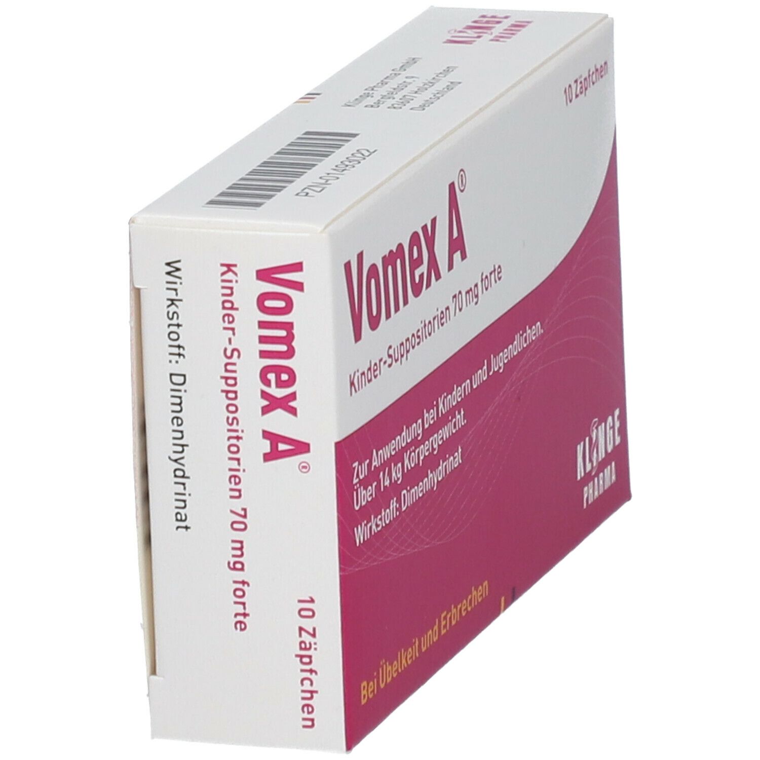 Vomex A forte 70 mg Kindersuppositorien