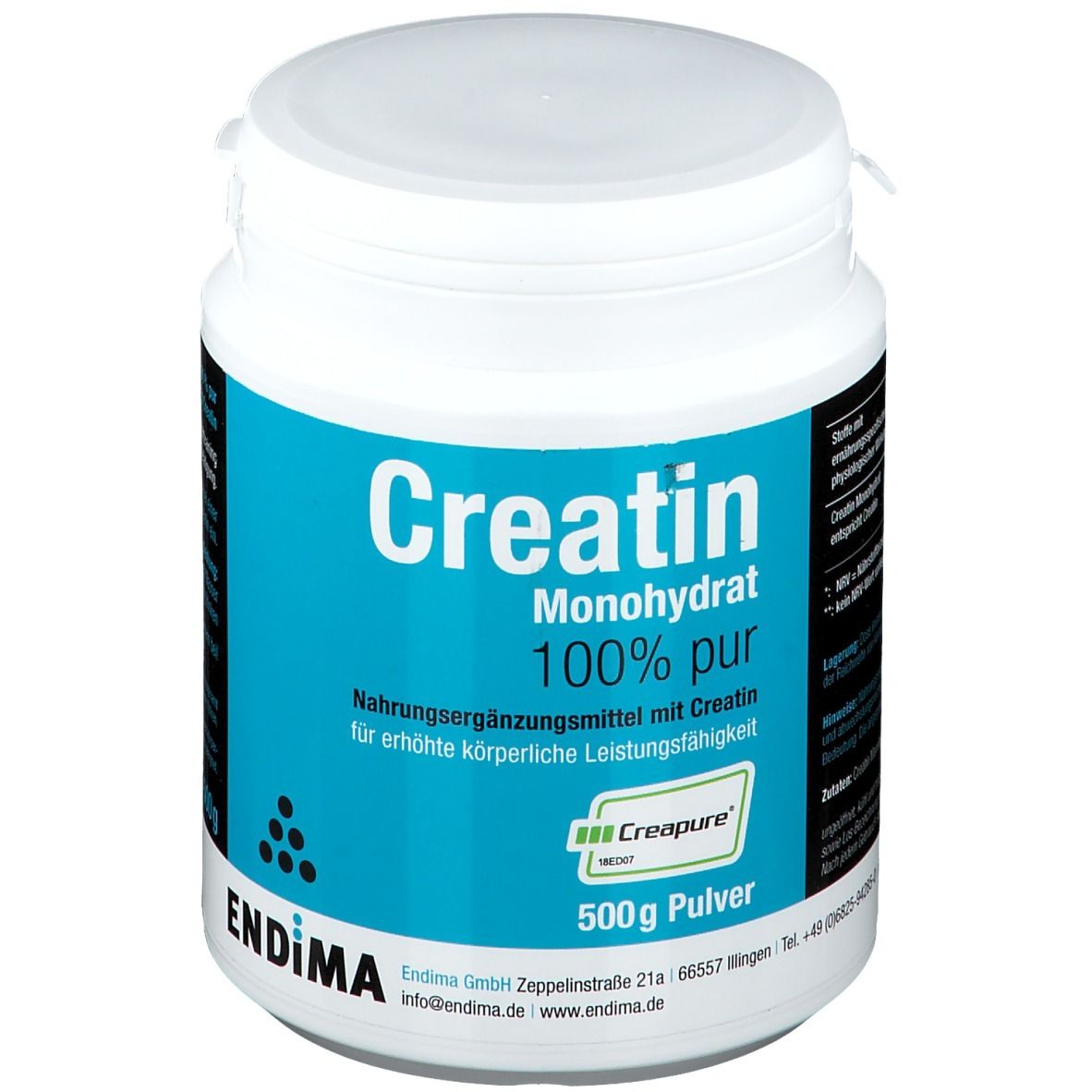 Endima® Creapure® Creatin Monohydrat 100% Pur Pulver