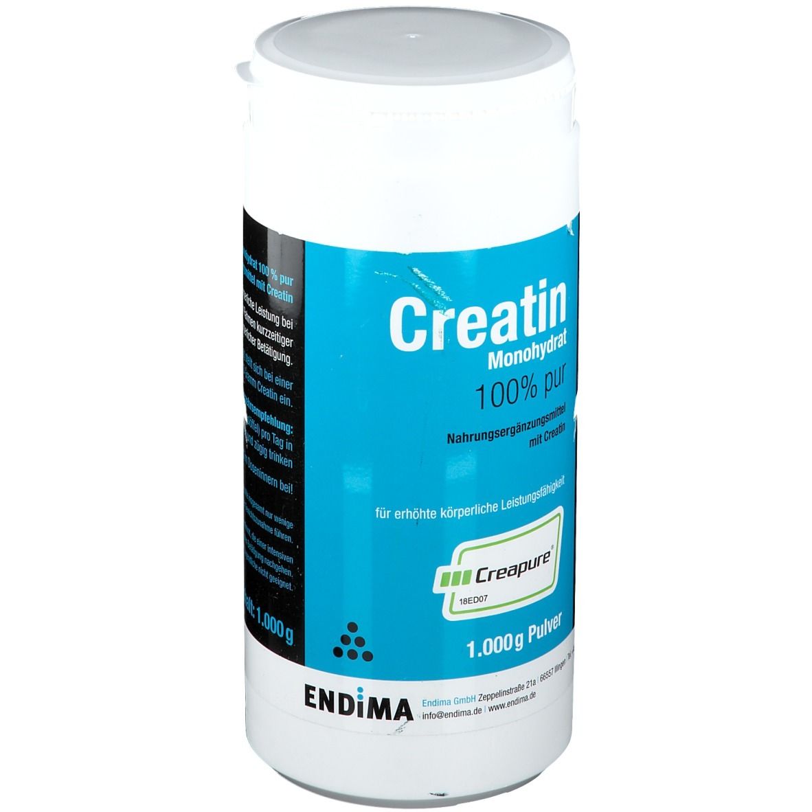 Endima® Creapure® Creatin Monohydrat 100% Pur Pulver