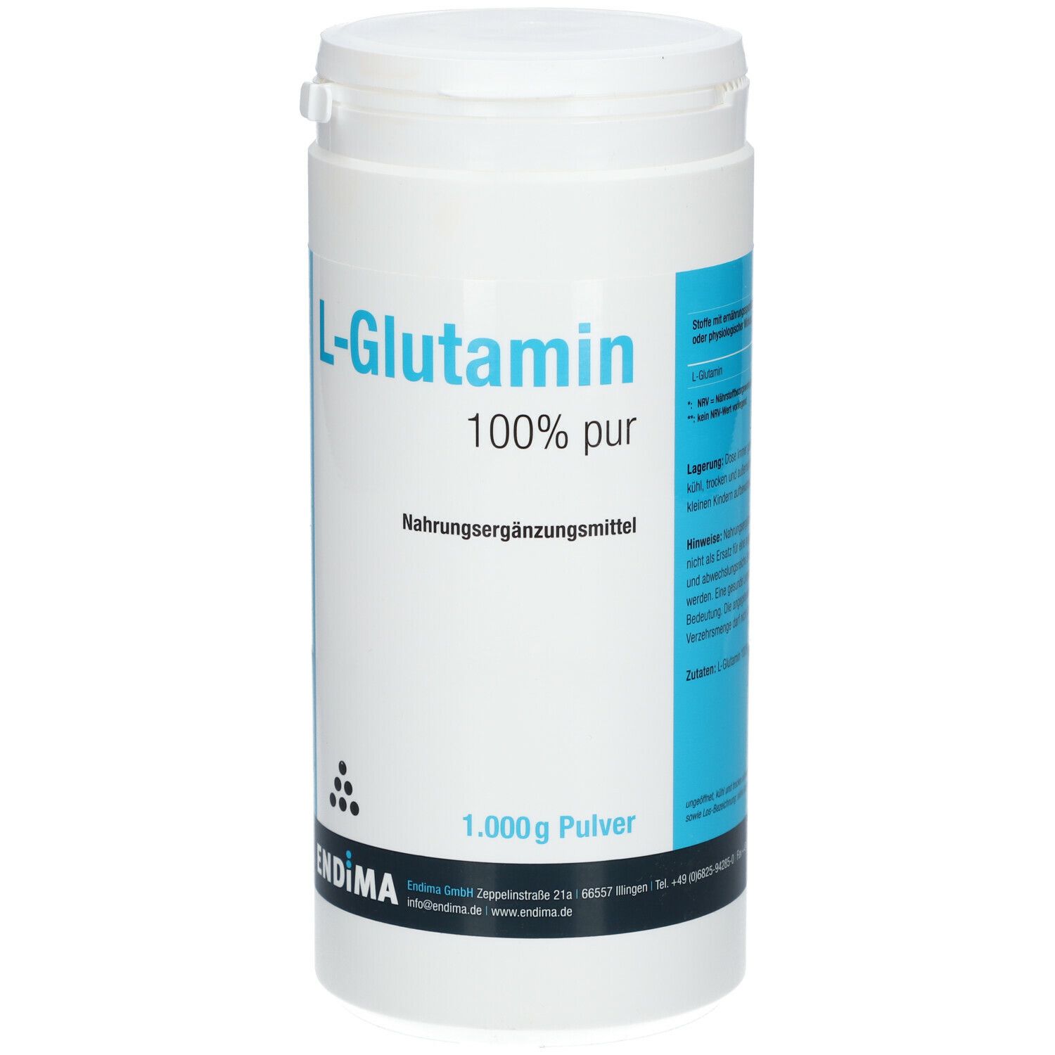 Endima® L-Glutamin 100 % Pur Pulver
