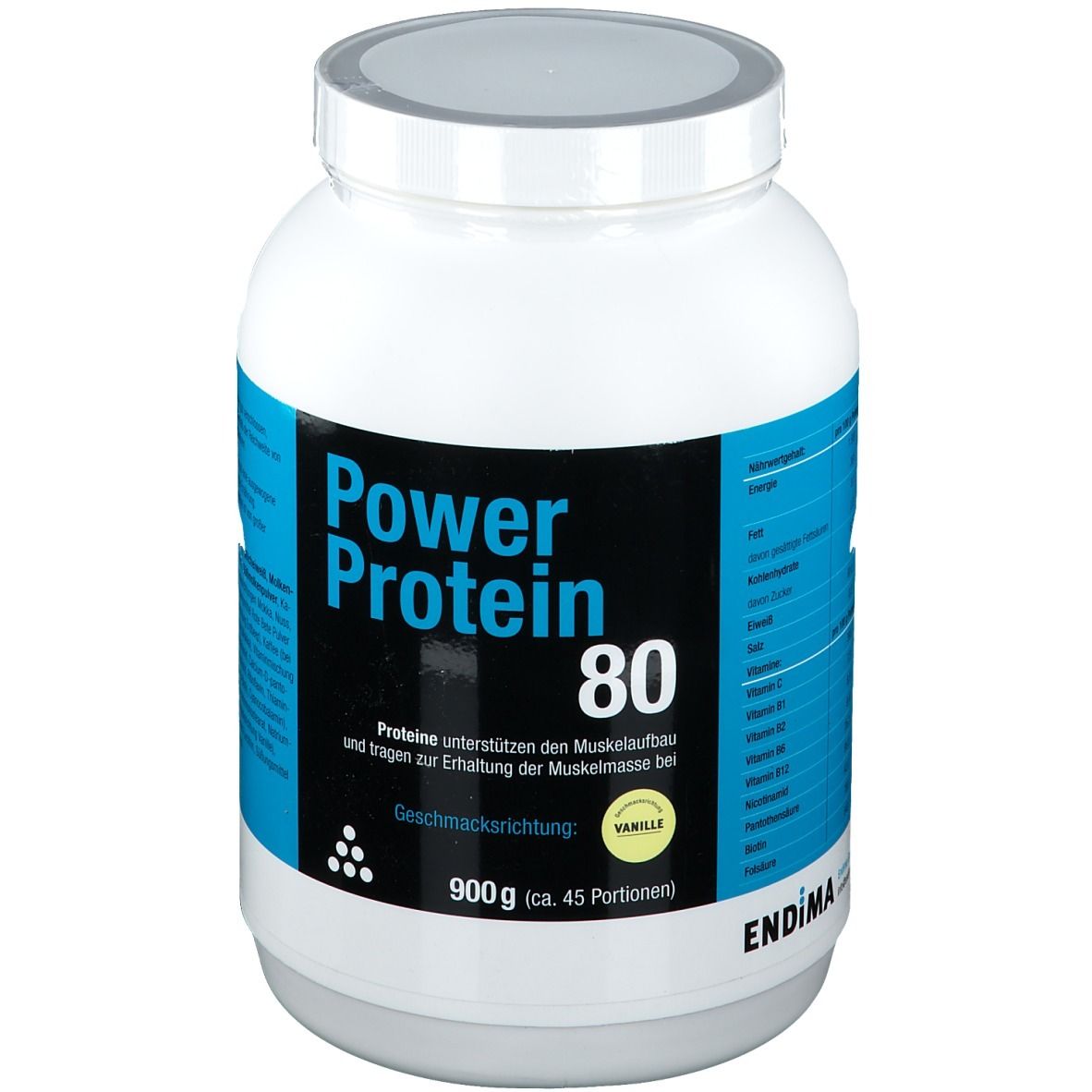 Endima® Power Protein 80 Vanille Pulver