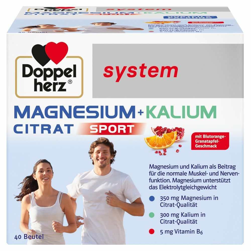 Doppelherz® system MAGNESIUM + KALIUM CITRAT Granulatbeutel
