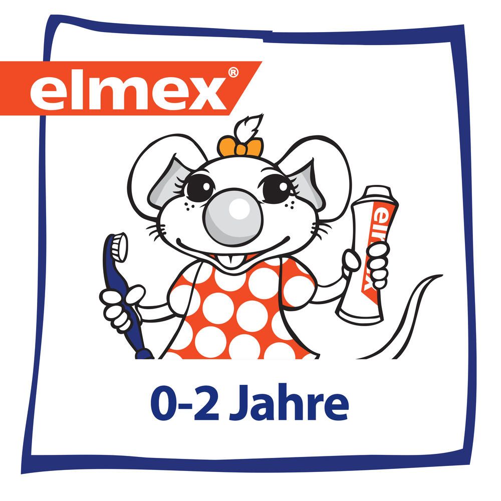 elmex Lern-Zahnbürste 0-2 Jahre Weiche Kinder-Zahnbürste